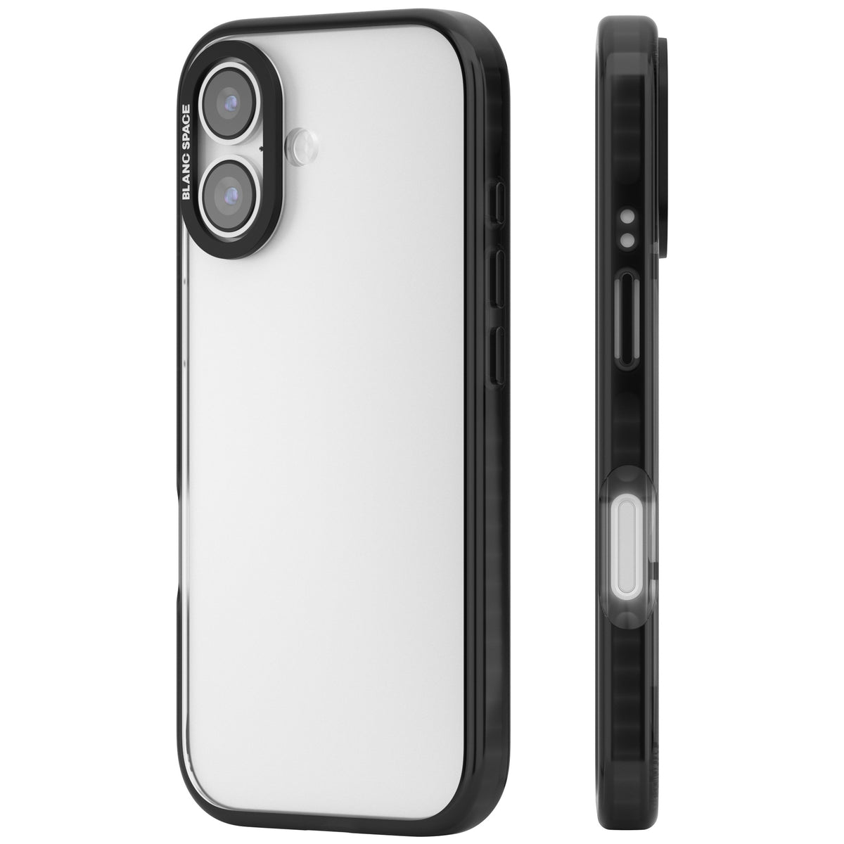 Clear Black Impact iPhone 16 / iPhone 16 Plus / iPhone 17 Impact Black Phone Case side