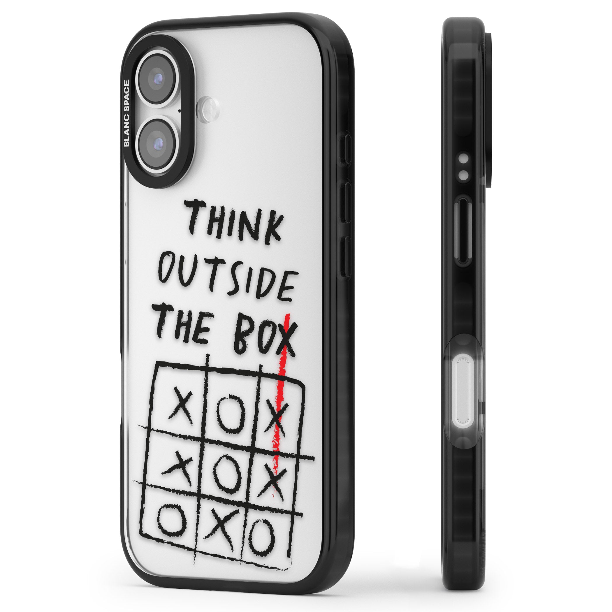 Think Outside The Box iPhone 17 Impact Black Phone Case Side Profile