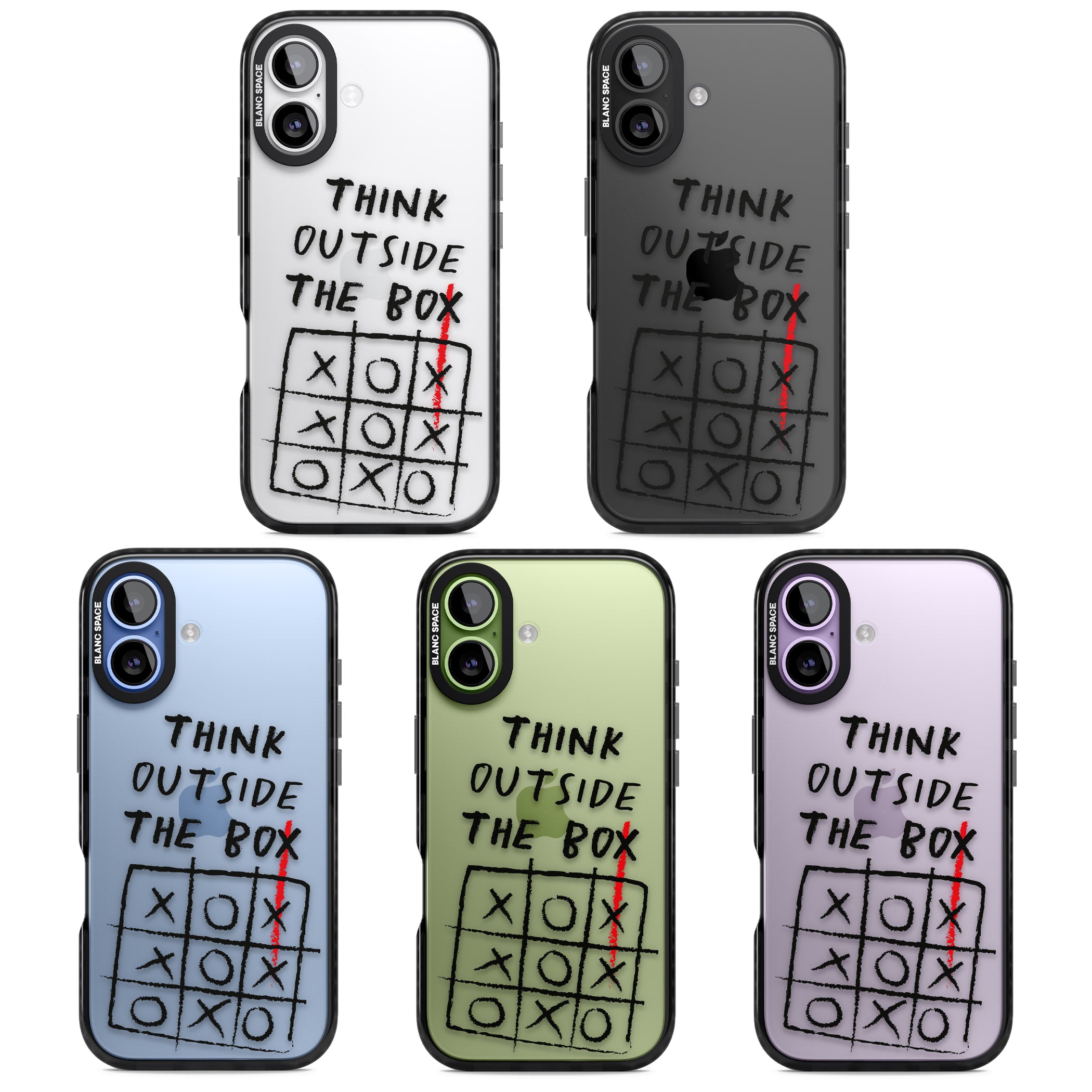 Think Outside The Box iPhone 17 Impact Black Phone Case APT Impact Protection