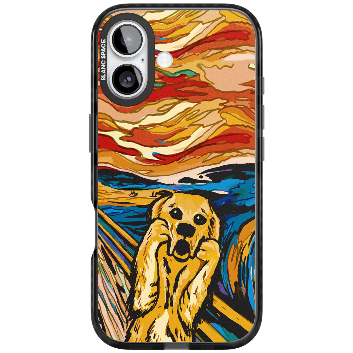 The Bark iPhone 16 / iPhone 16 Plus / iPhone 17 Impact Black Phone Case front