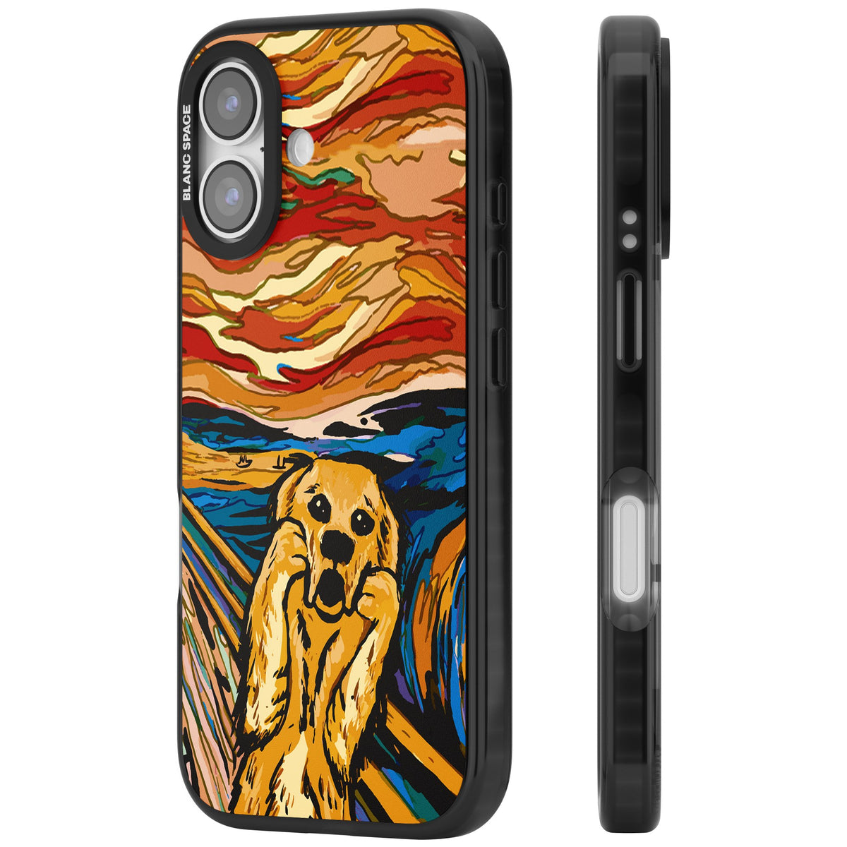 The Bark iPhone 16 / iPhone 16 Plus / iPhone 17 Impact Black Phone Case side