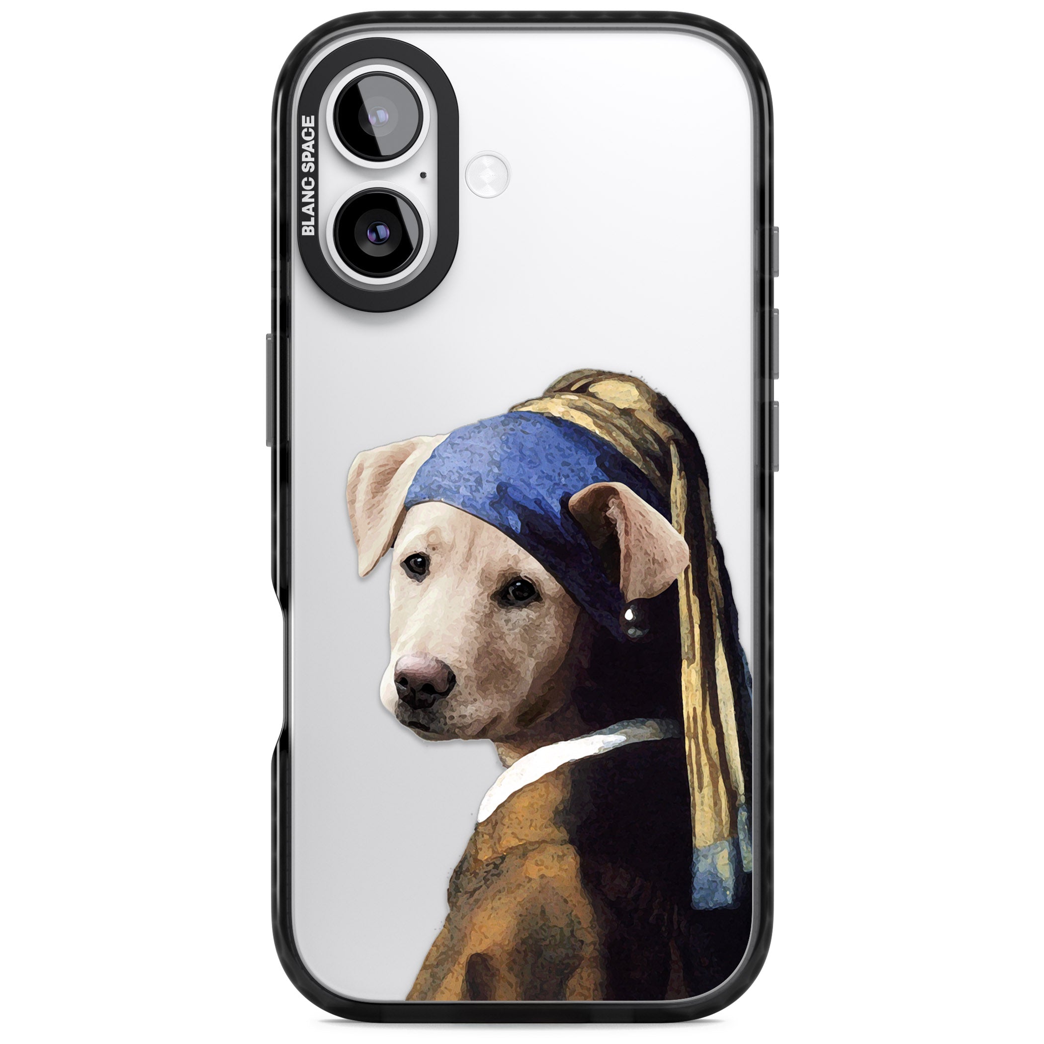 Doggo With A Pearl Earring iPhone 17 Impact Black Phone Case