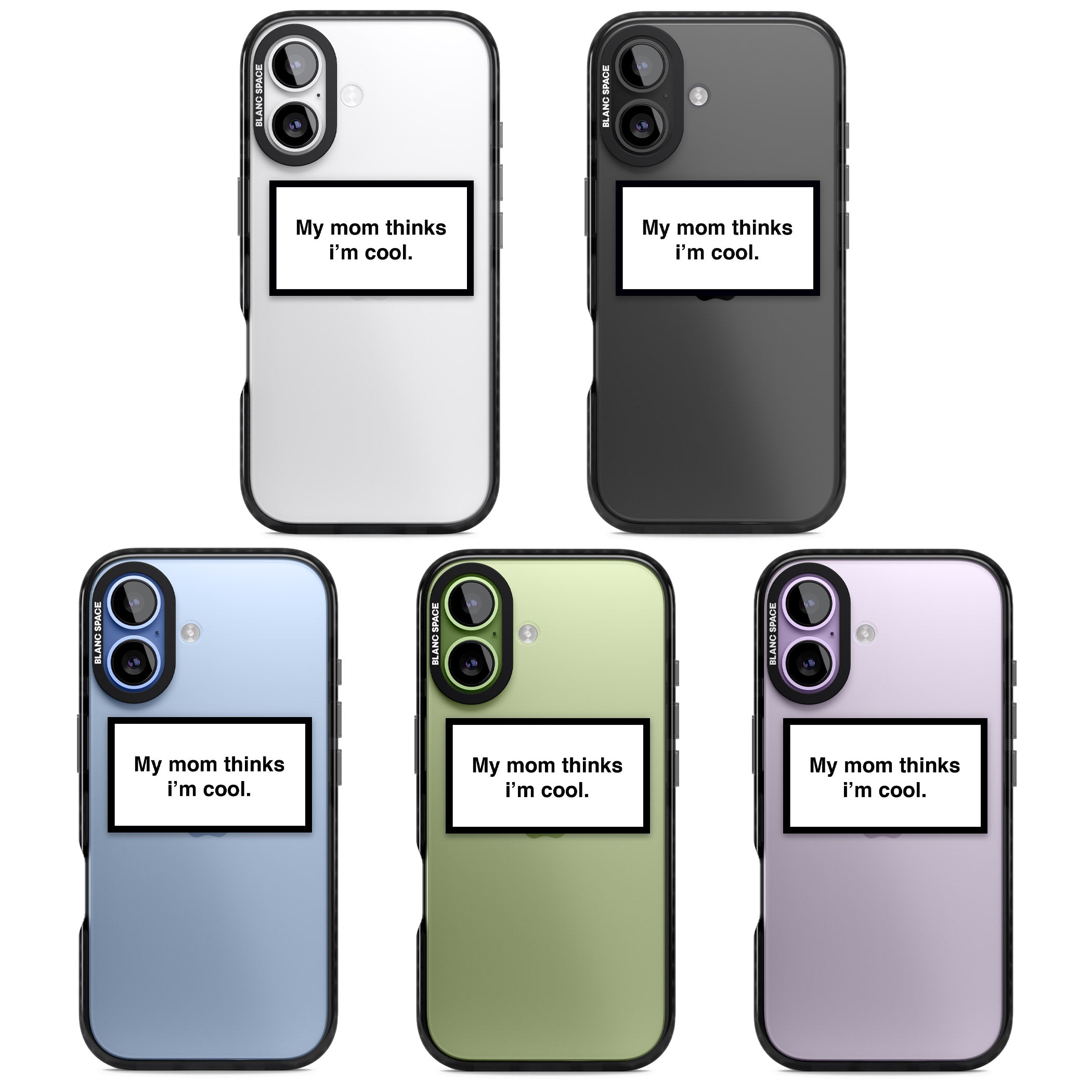 My Mom Thinks I'M Cool iPhone 17 Impact Black Phone Case APT Impact Protection