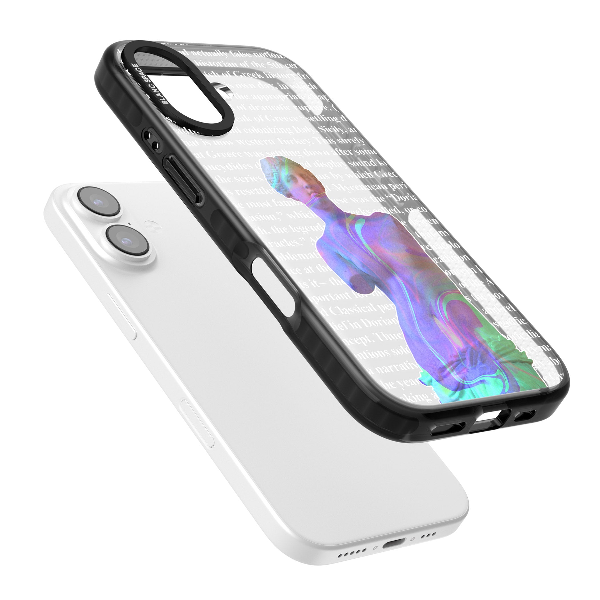 Iridescent De Milo iPhone 17 Impact Black Phone Case Colours