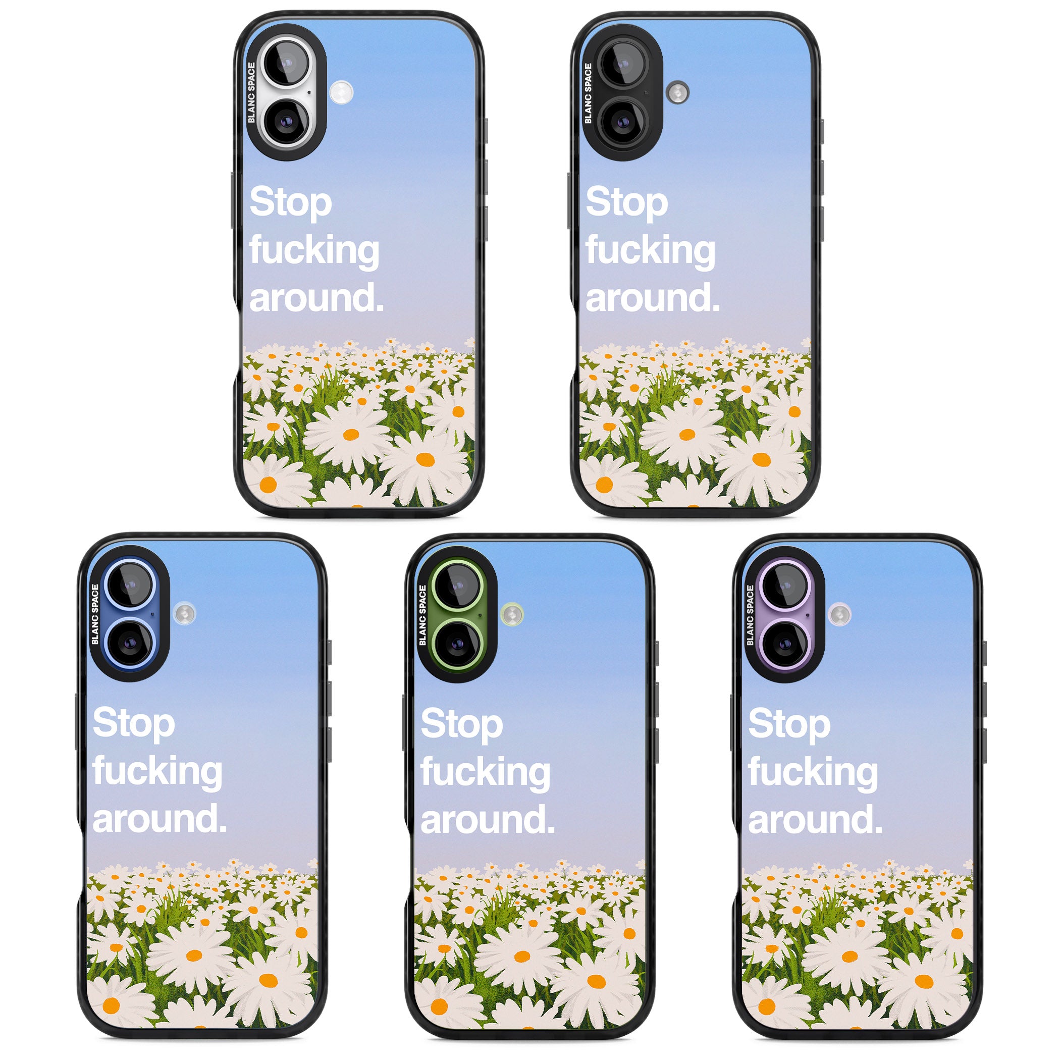 Stop F*Cking Around iPhone 17 Impact Black Phone Case APT Impact Protection