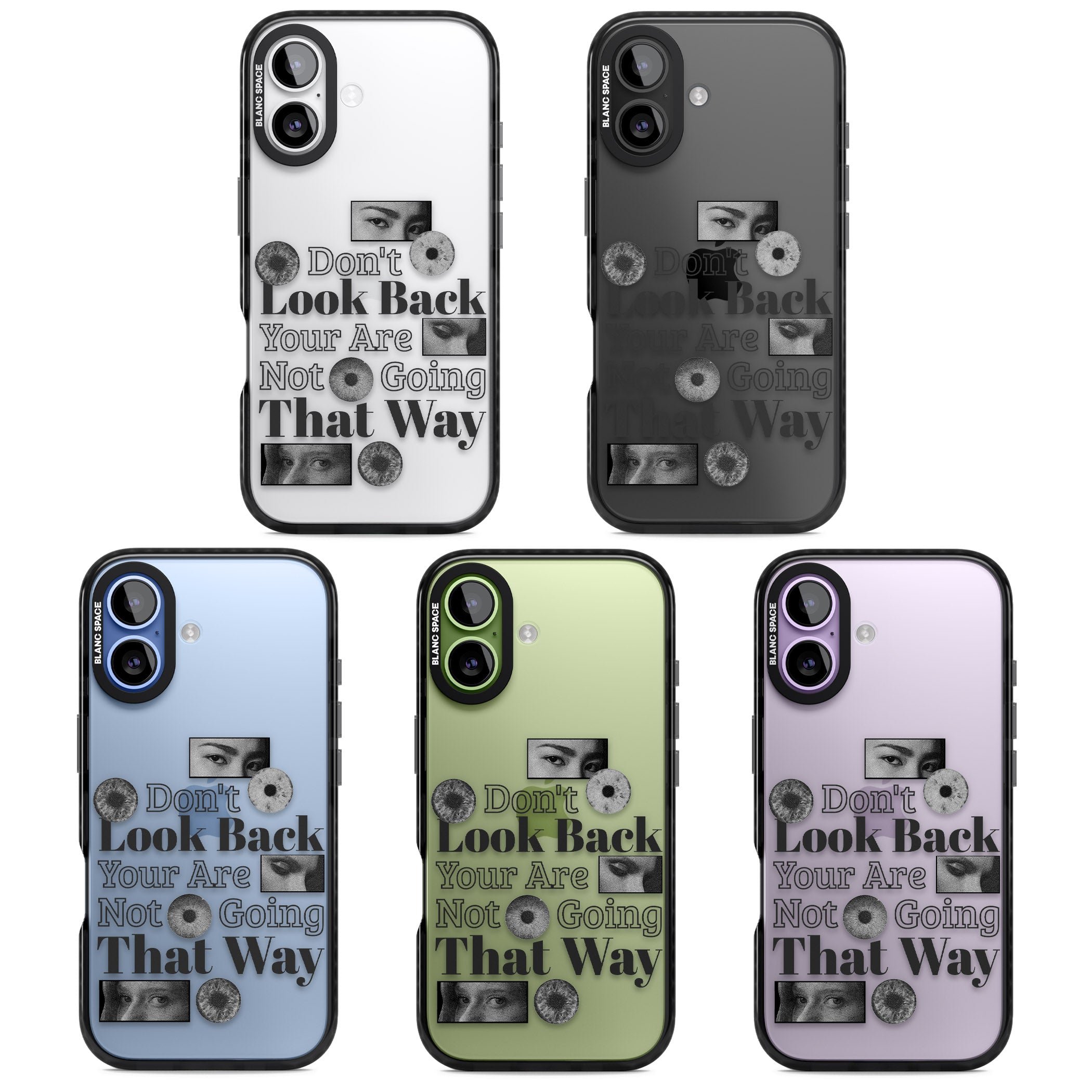 Dont Look Back iPhone 17 Impact Black Phone Case APT Impact Protection