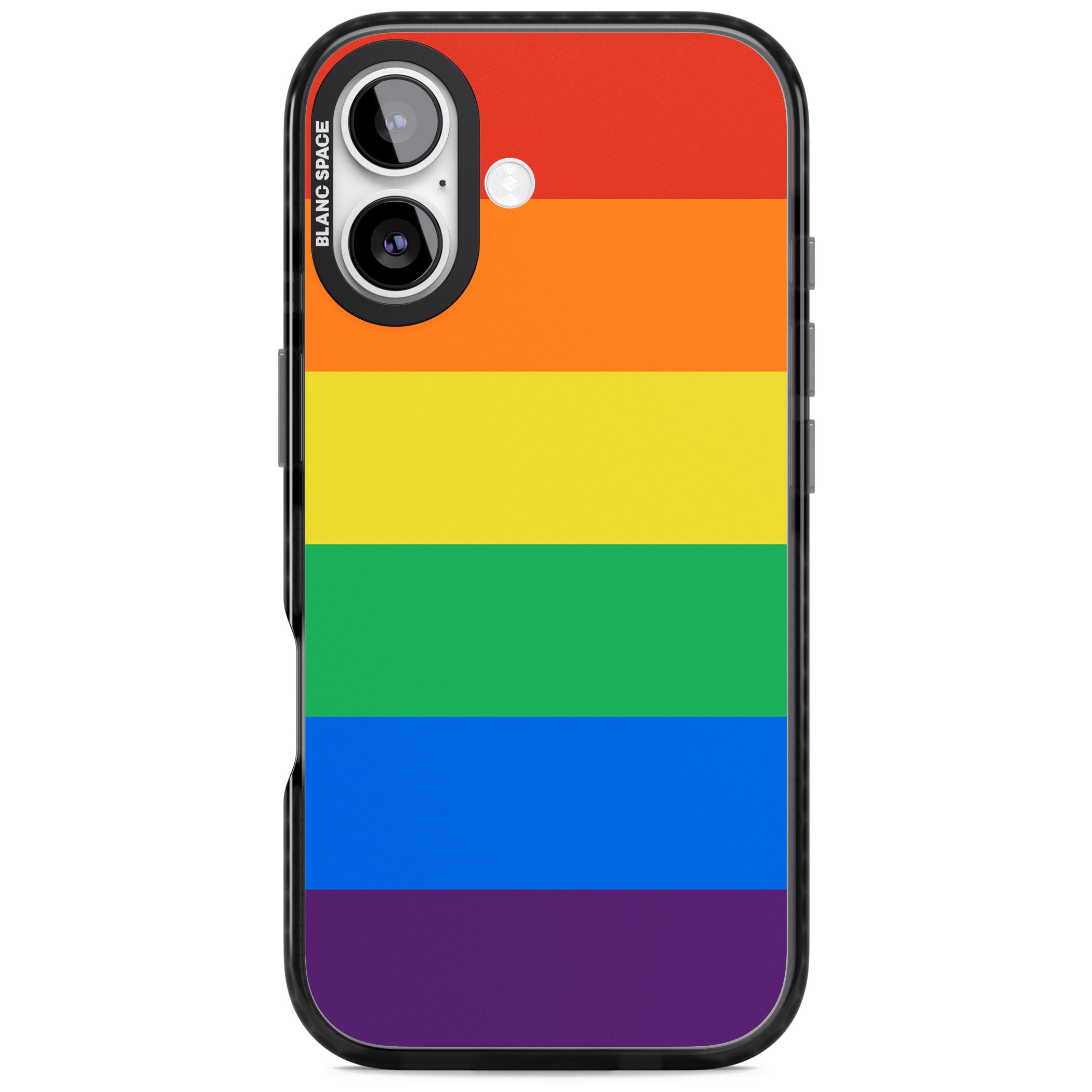 Rainbow Stripes iPhone 17 Impact Black Phone Case
