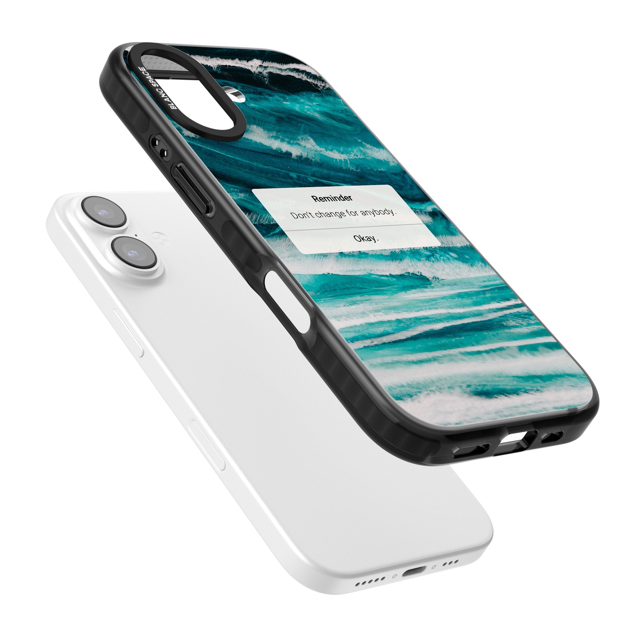 Ocean Vibe Reminder iPhone 17 Impact Black Phone Case Colours