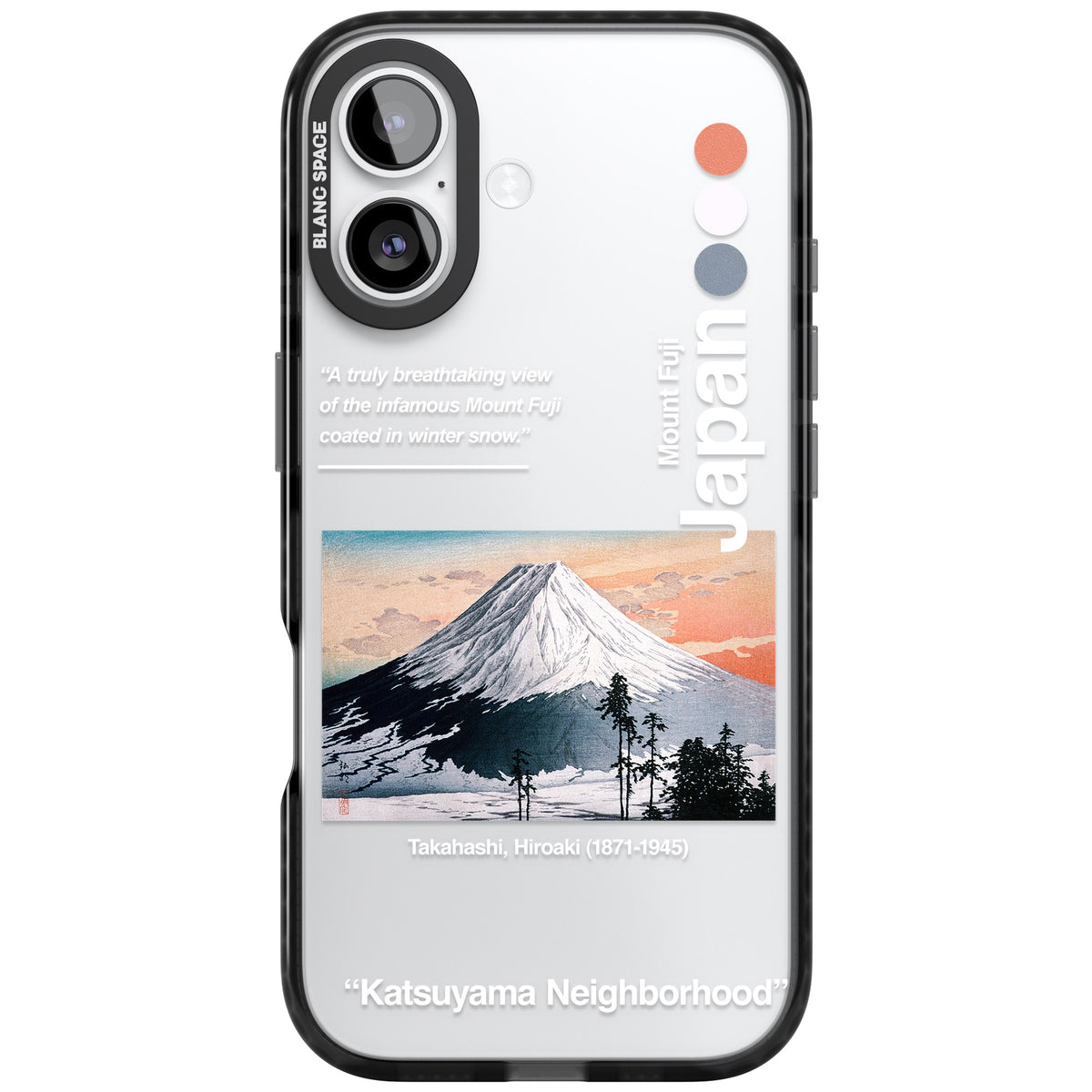 Katsuyama Neighborhood iPhone 16 / iPhone 16 Plus / iPhone 17 Impact Black Phone Case front
