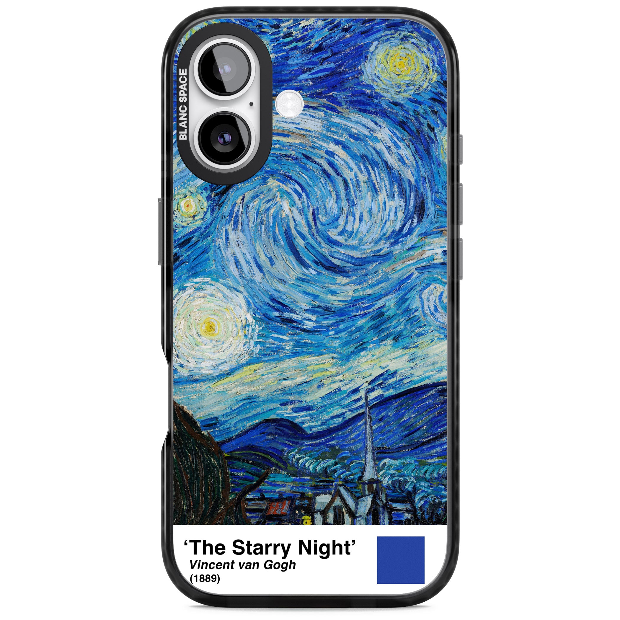 The Starry Night iPhone 17 Impact Black Phone Case