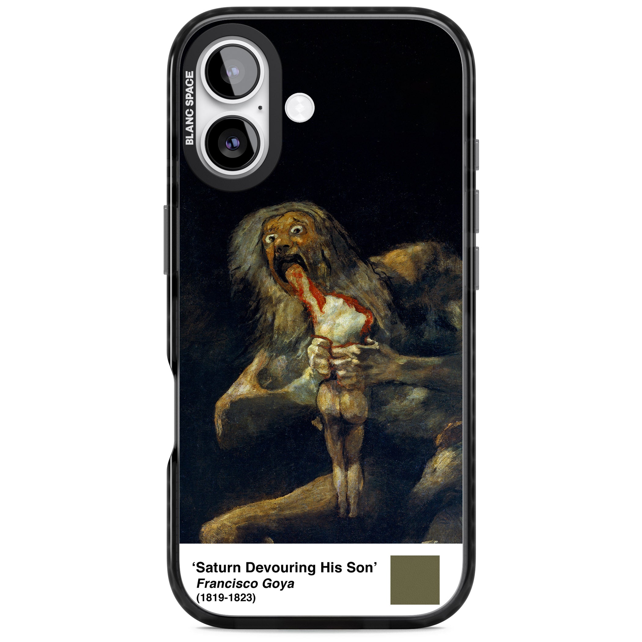 Saturn Devouring His Son iPhone 17 Impact Black Phone Case