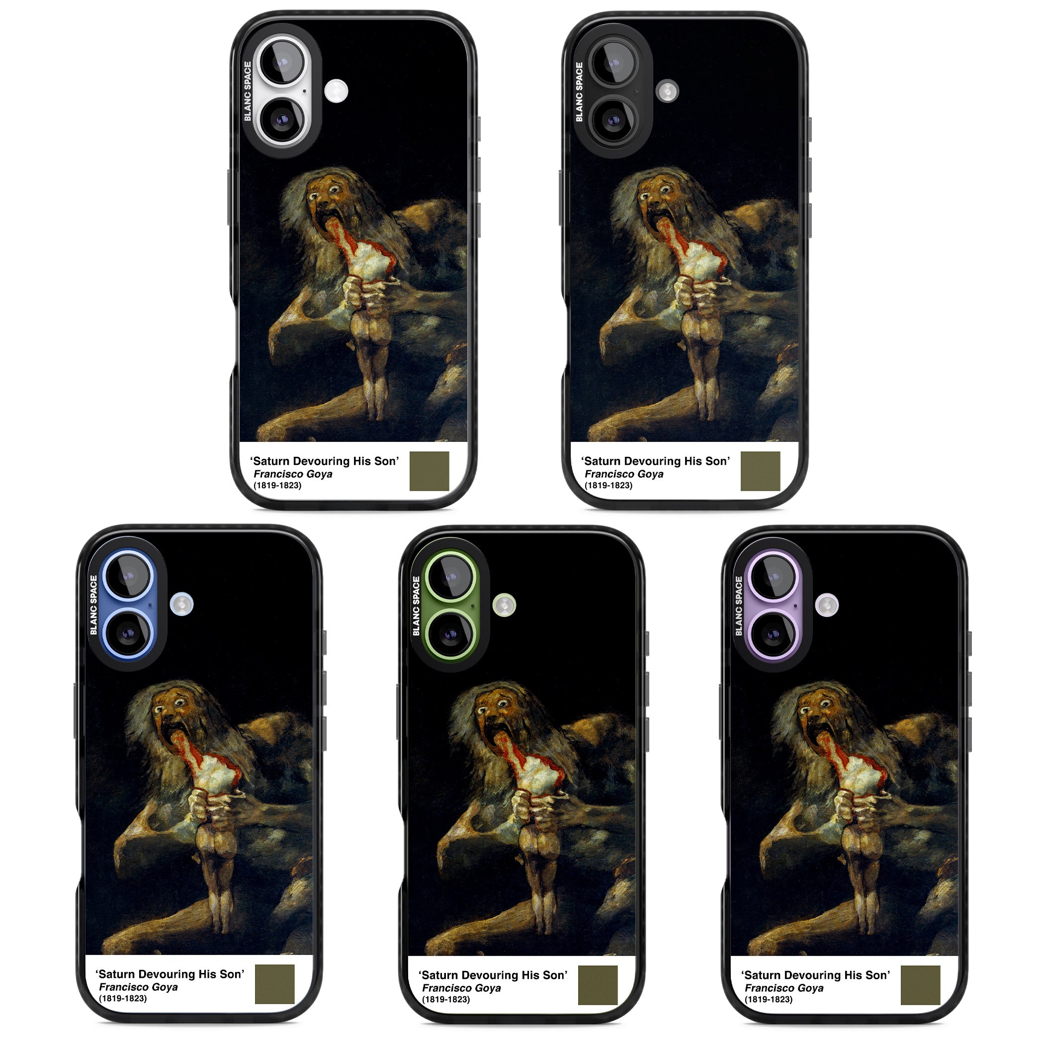 Saturn Devouring His Son iPhone 17 Impact Black Phone Case APT Impact Protection