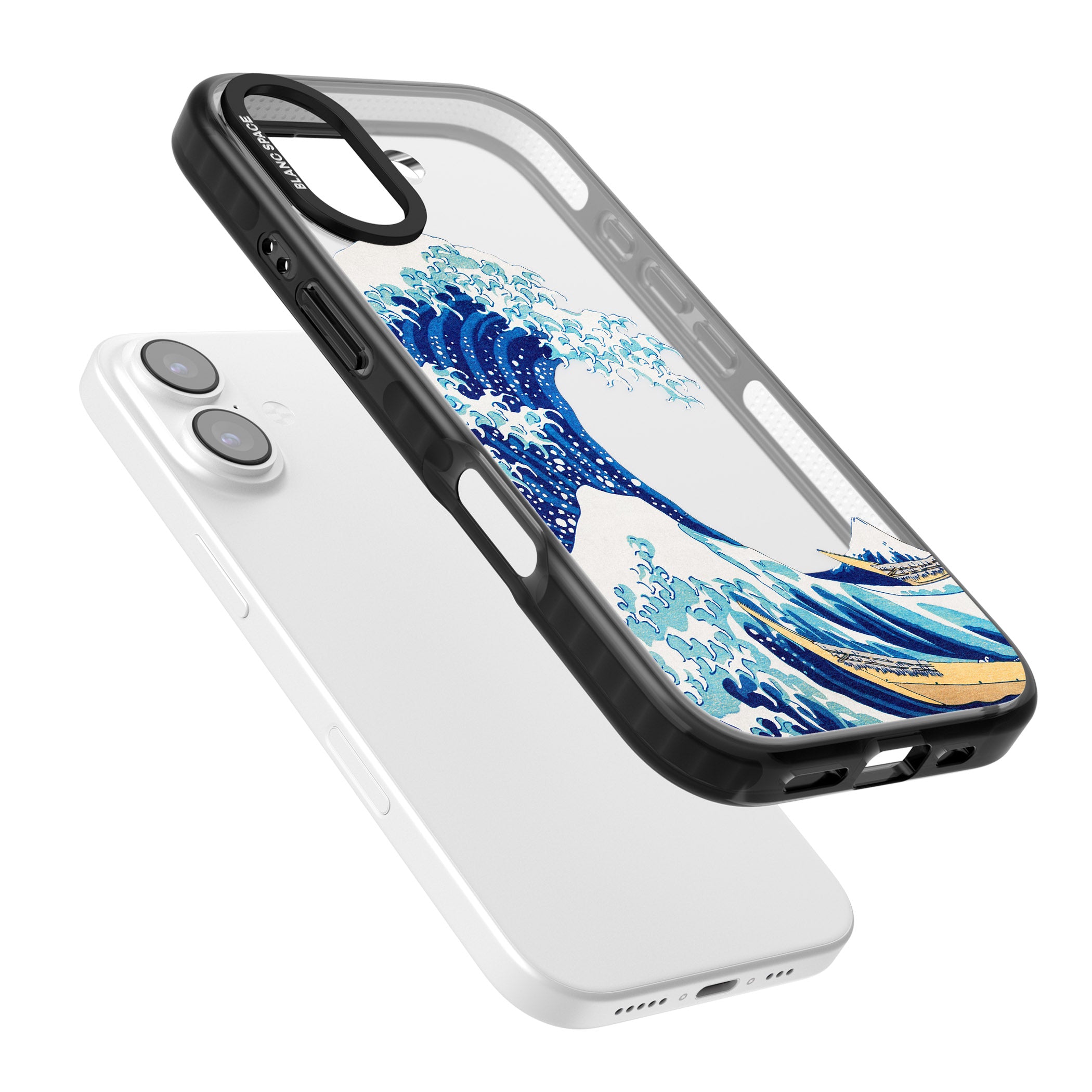 The Great Wave Of Kanagawa iPhone 17 Impact Black Phone Case Colours