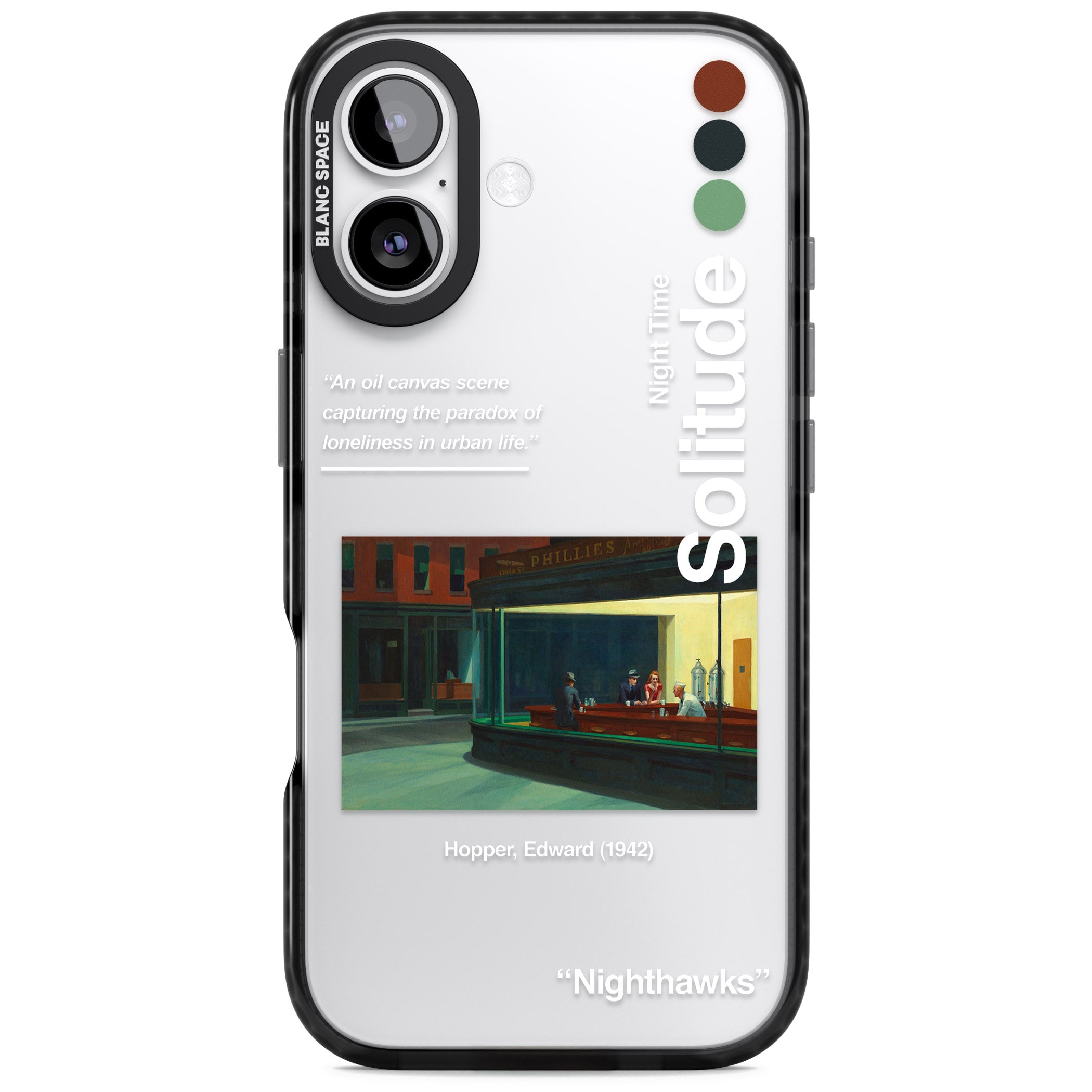Nighthawks iPhone 17 Impact Black Phone Case