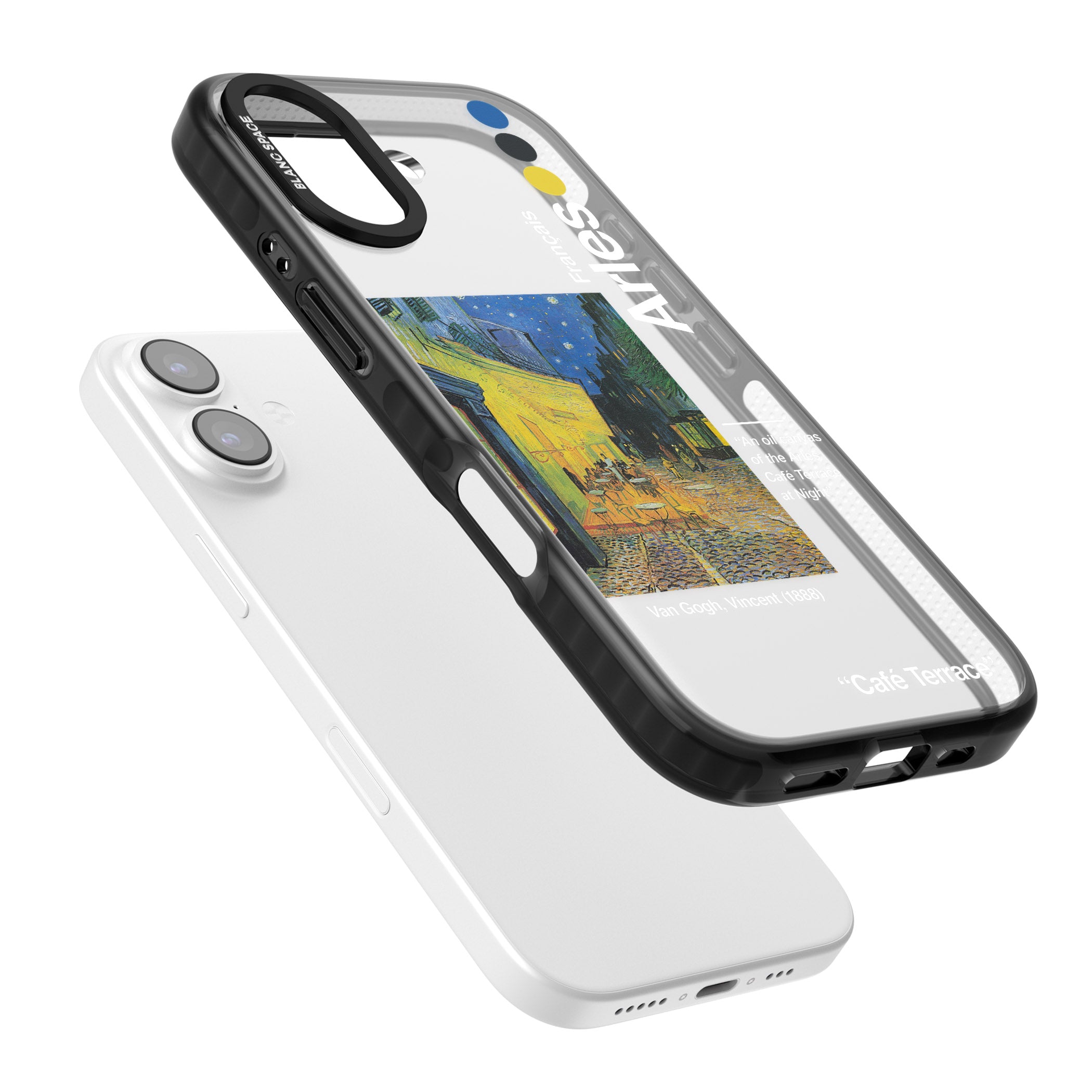 Cafe Terrace At Night iPhone 17 Impact Black Phone Case Colours