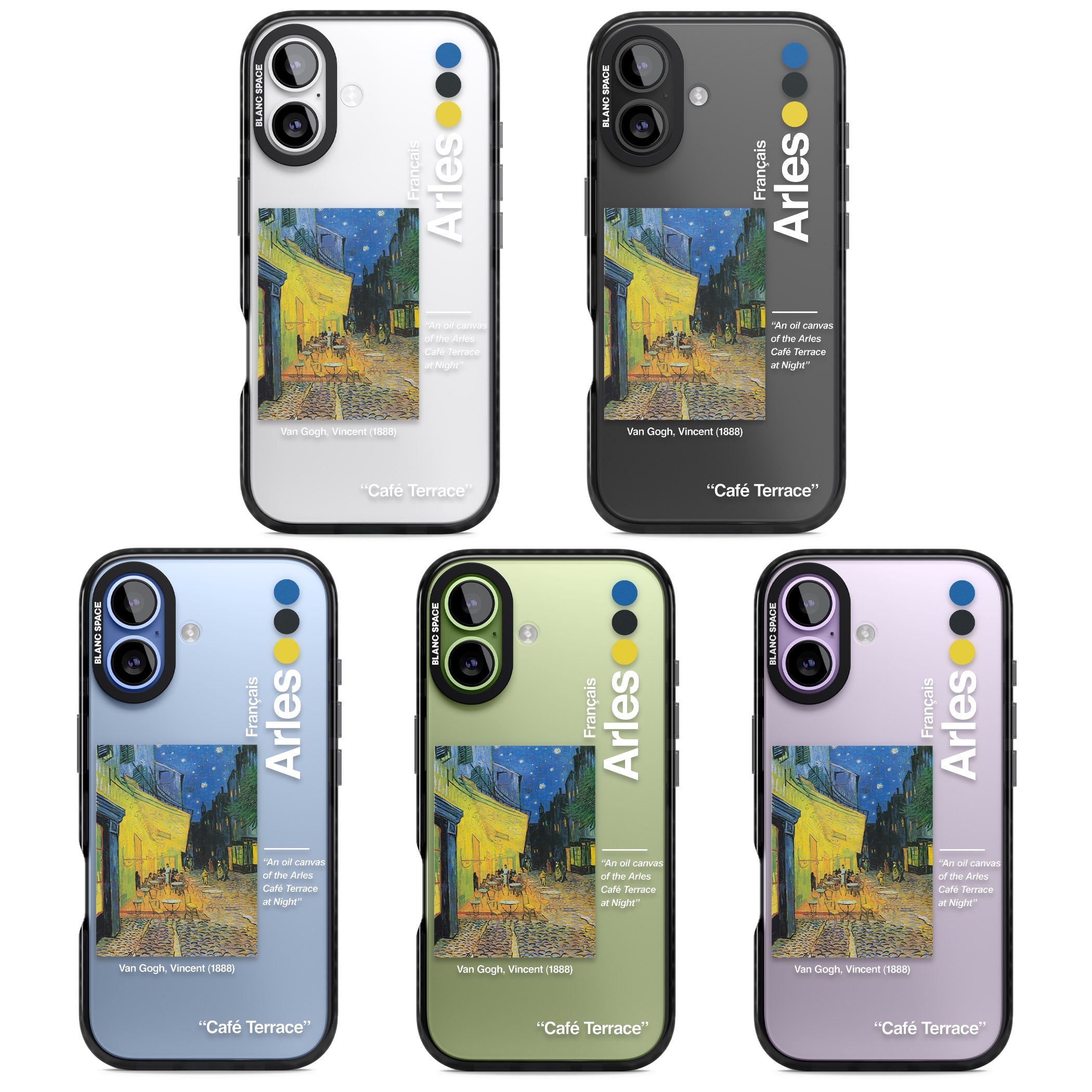 Cafe Terrace At Night iPhone 17 Impact Black Phone Case APT Impact Protection