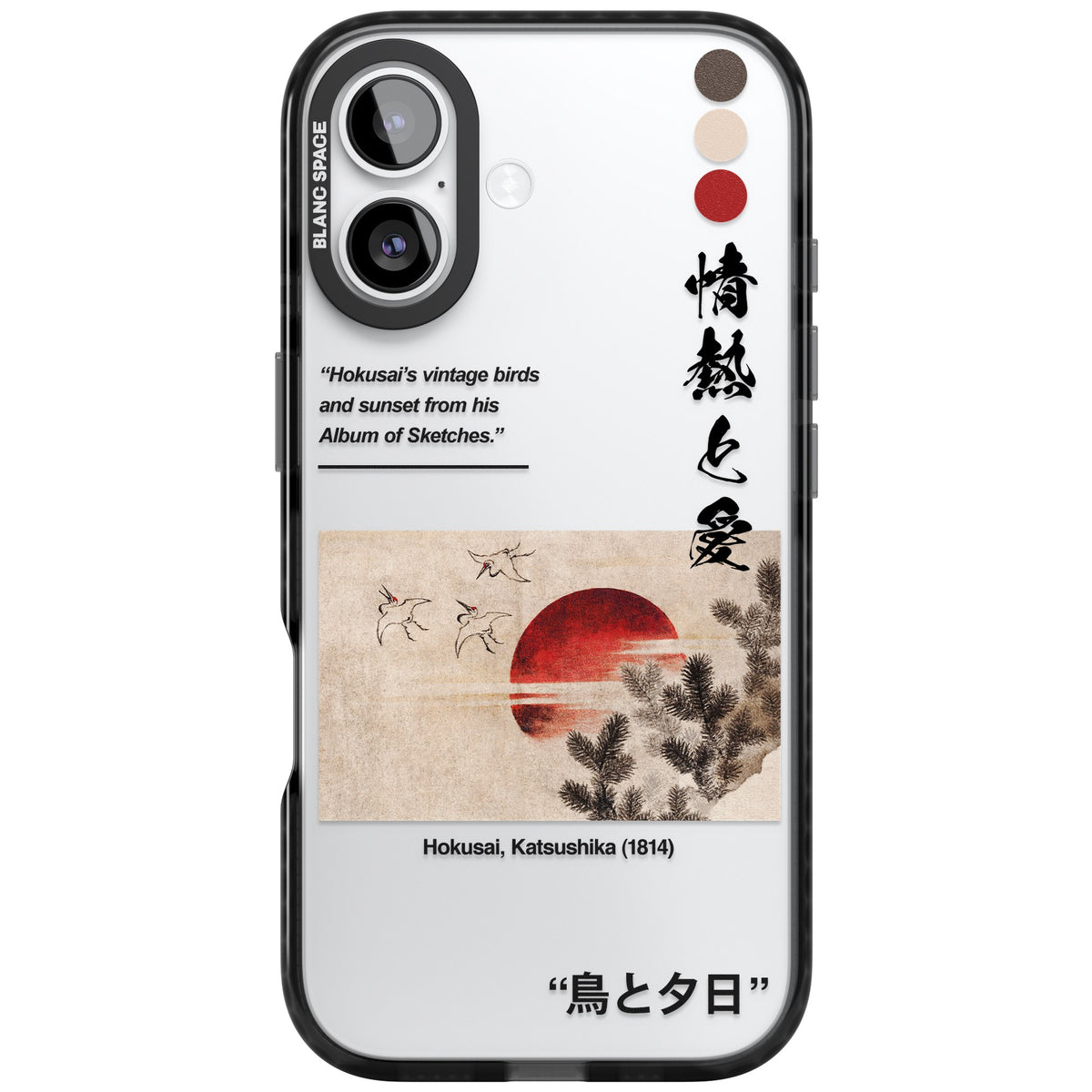 Birds And Sunset iPhone 16 / iPhone 16 Plus / iPhone 17 Impact Black Phone Case front