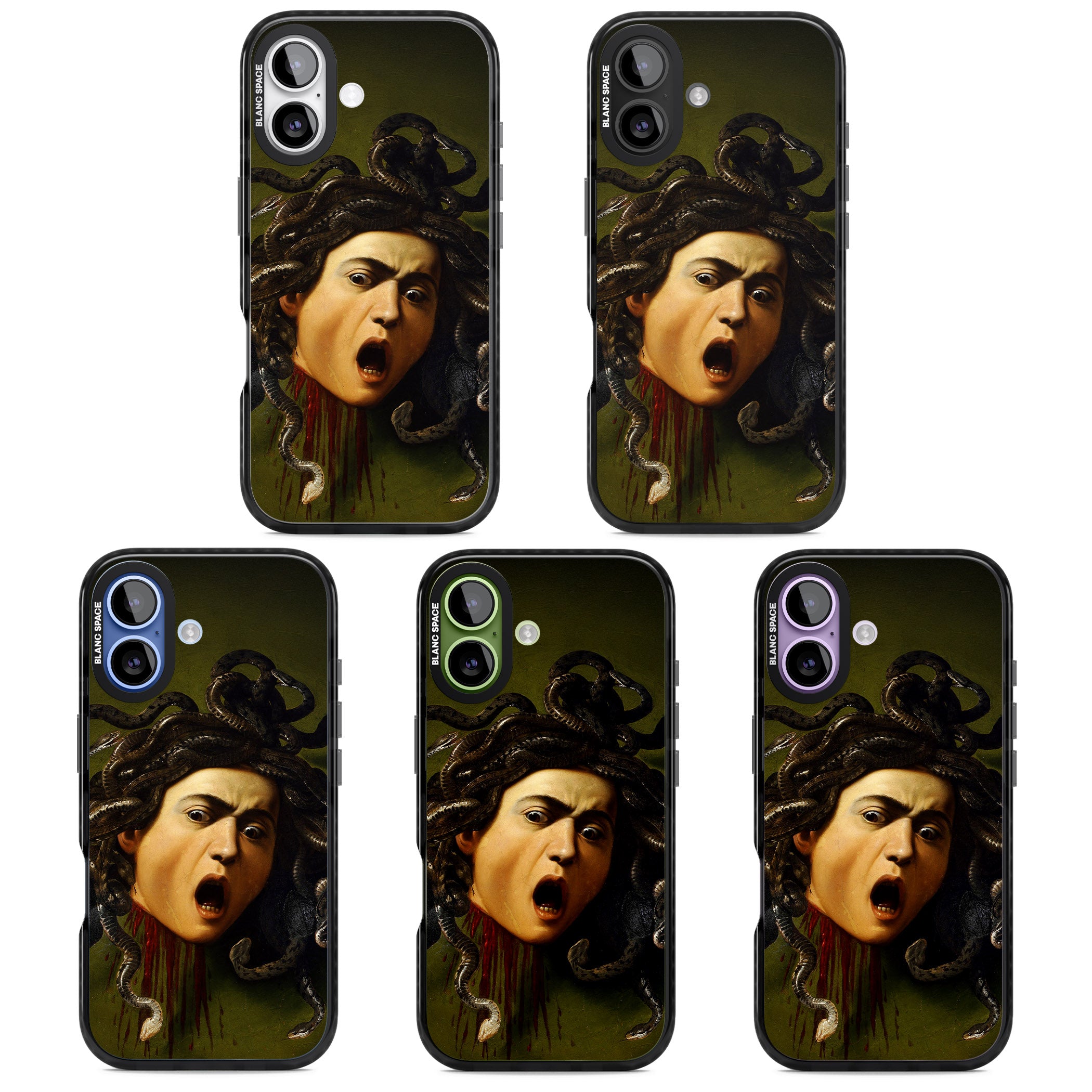 Head of Medusa iPhone 17 Impact Black Phone Case APT Impact Protection