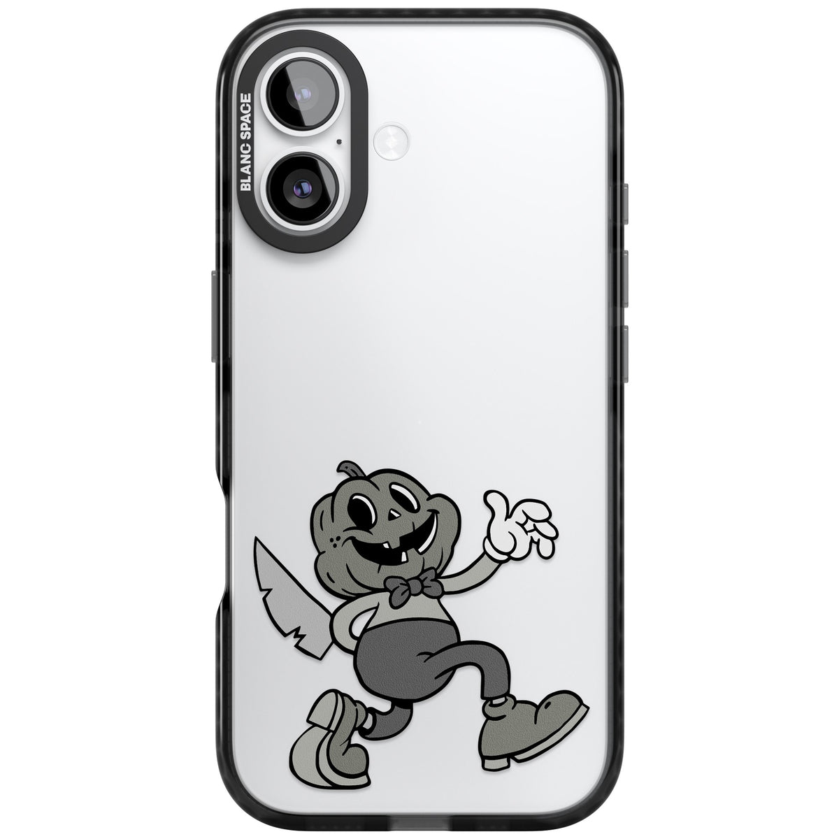 Jack O' Slasher iPhone 16 / iPhone 16 Plus / iPhone 17 Impact Black Phone Case front