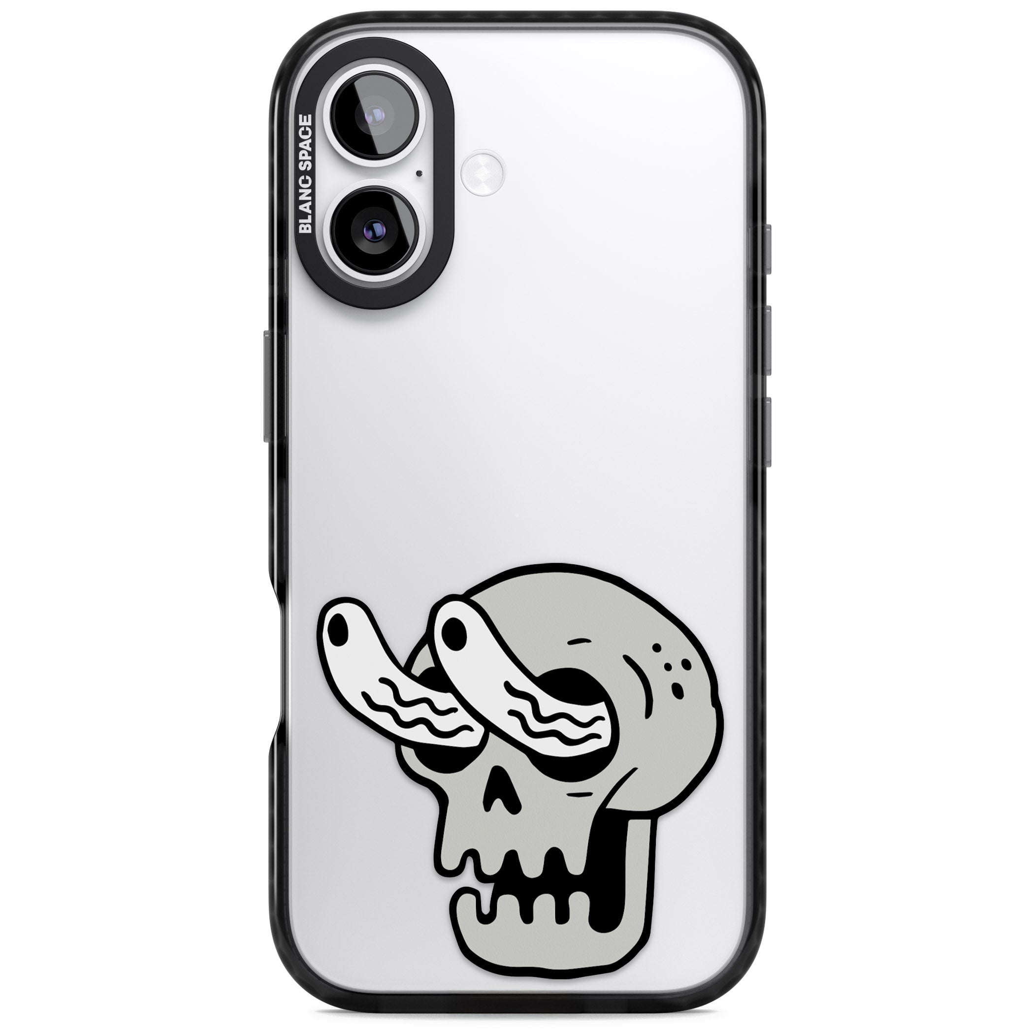 Skull Eyes iPhone 17 Impact Black Phone Case
