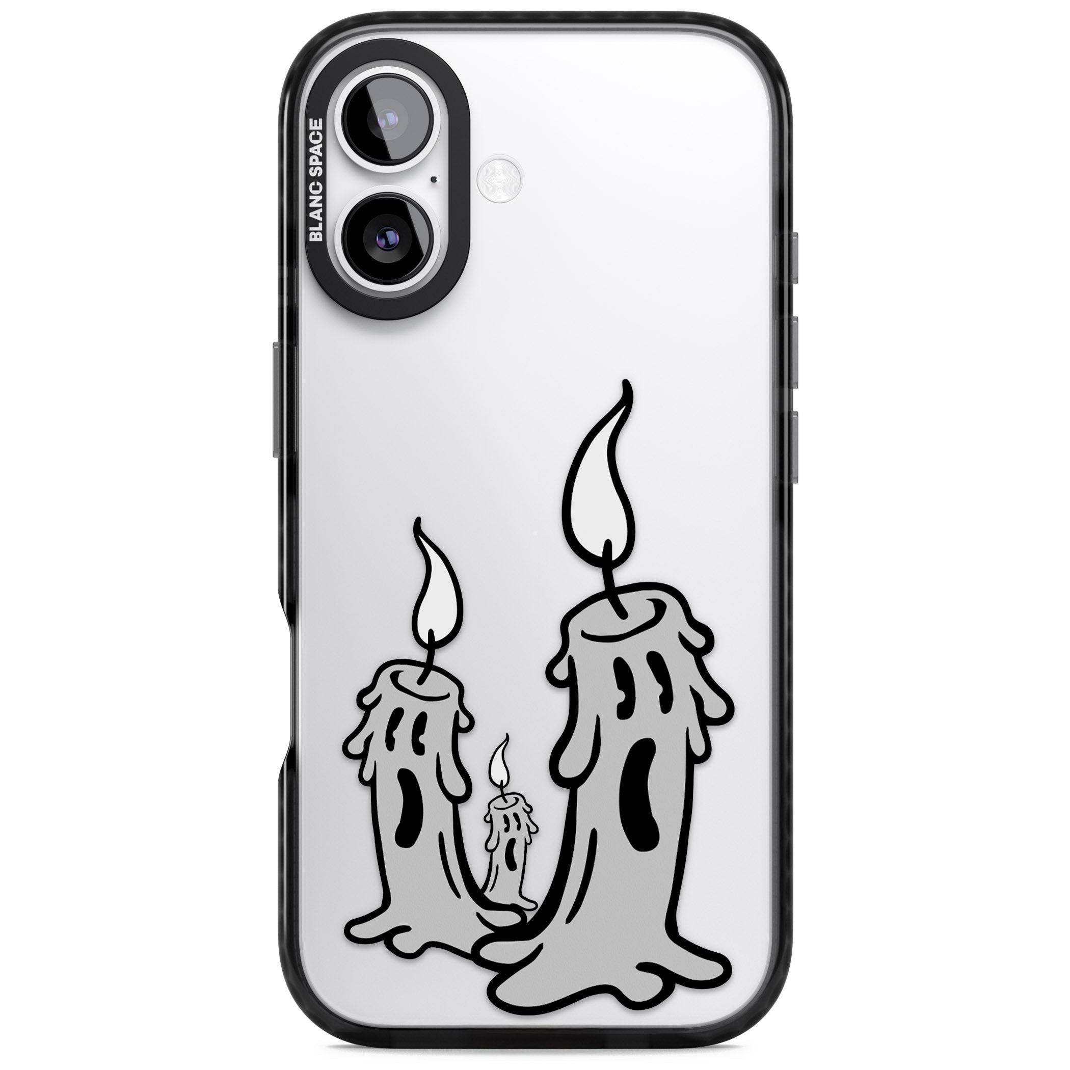 Candle Lit iPhone 17 Impact Black Phone Case