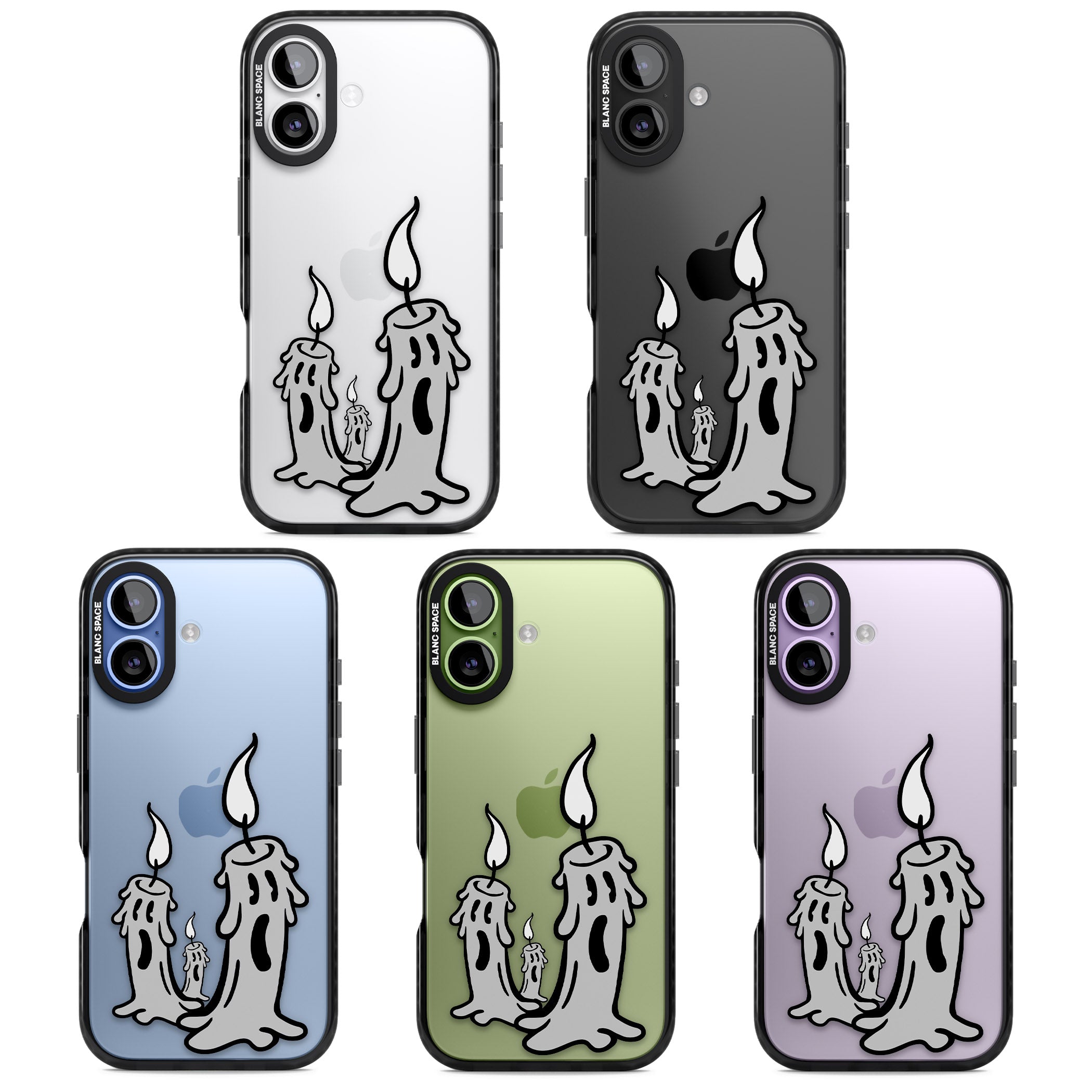 Candle Lit iPhone 17 Impact Black Phone Case APT Impact Protection