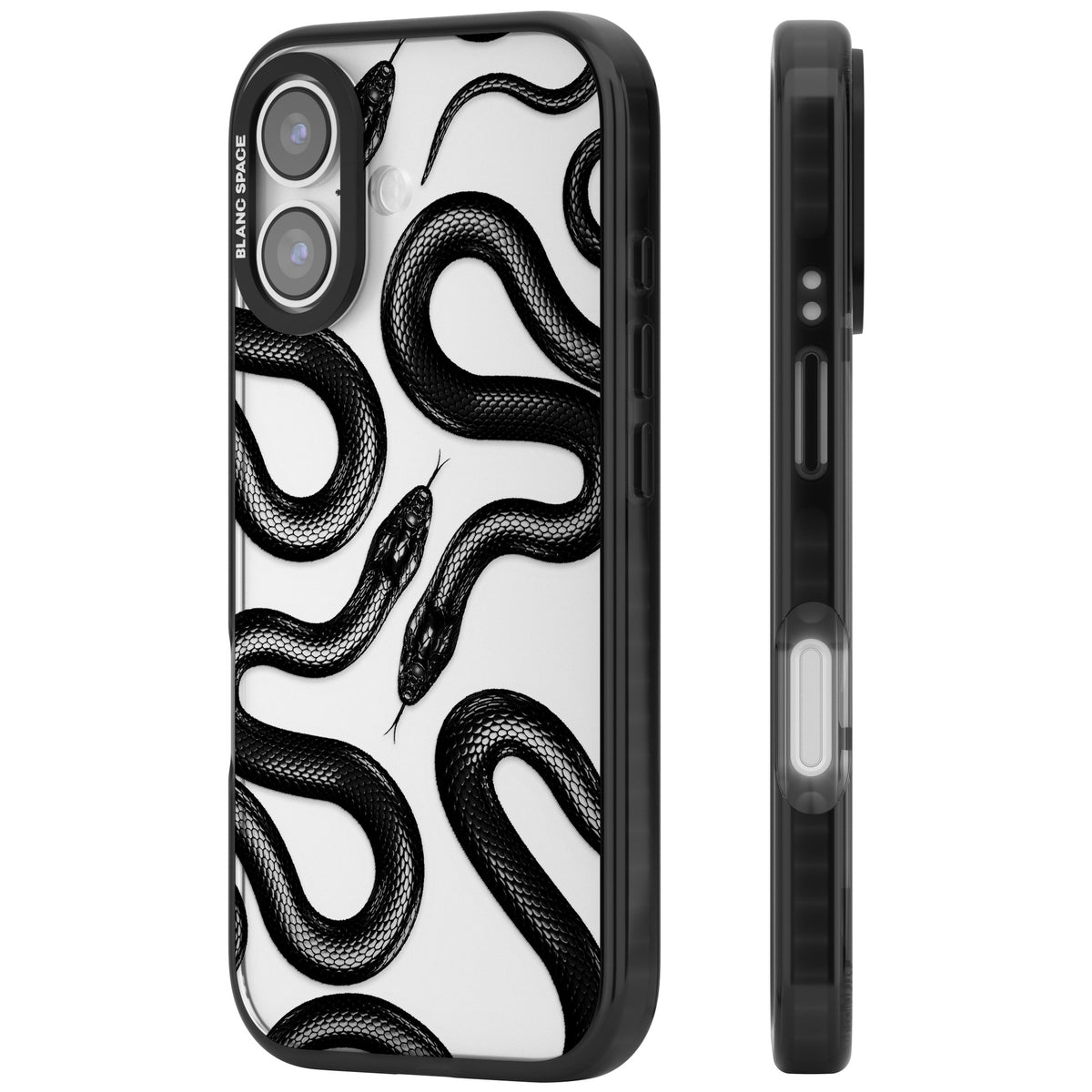 Black Kingsnake iPhone 17 Impact Black Phone Case side