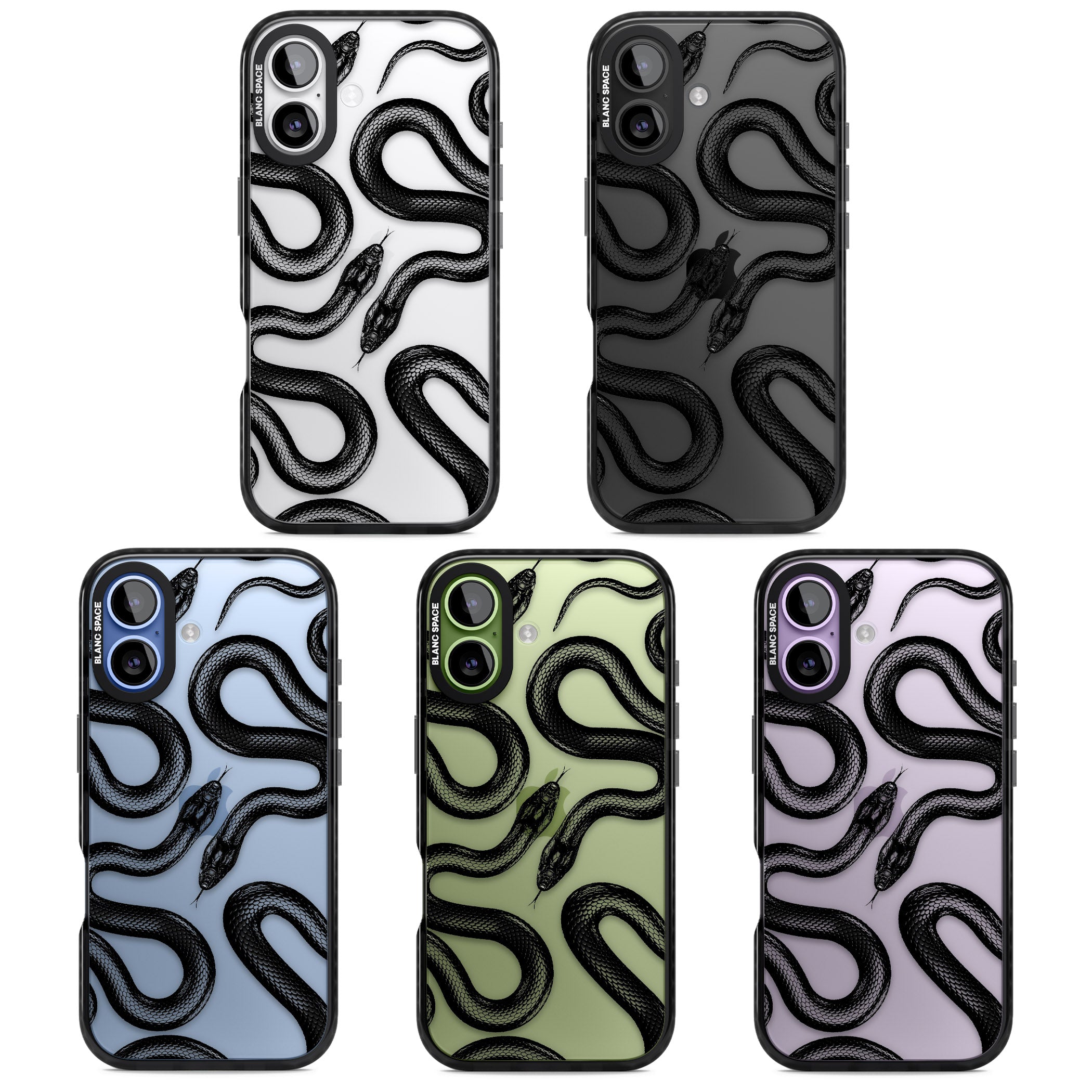 Black Kingsnake iPhone 17 Impact Black Phone Case APT Impact Protection