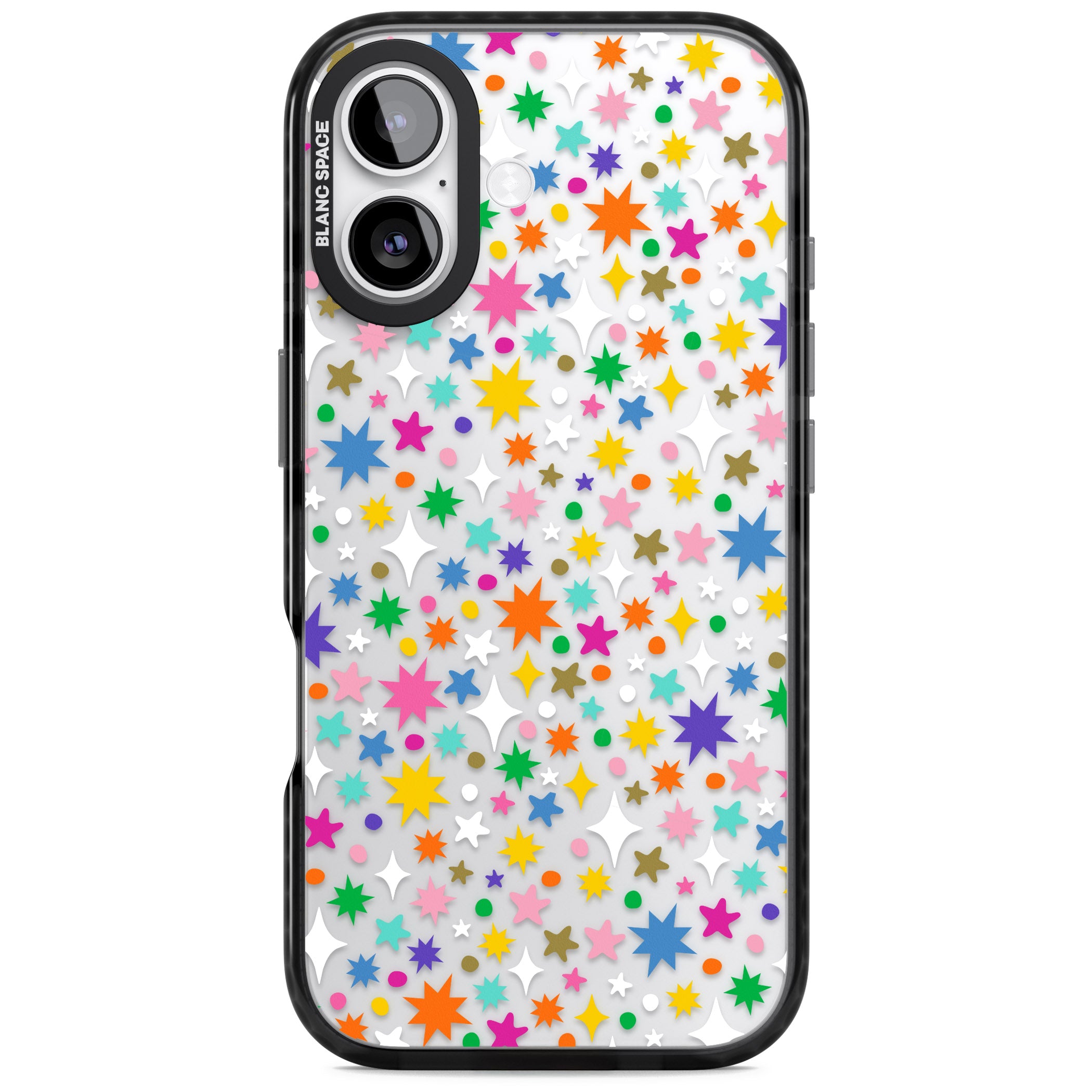 Rainbow Starburst iPhone 17 Impact Black Phone Case