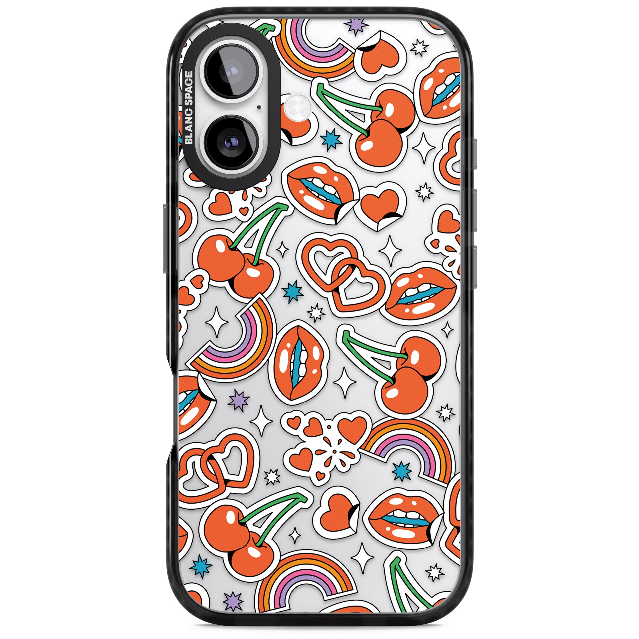 Red Sticker Pop iPhone 17 Impact Black Phone Case