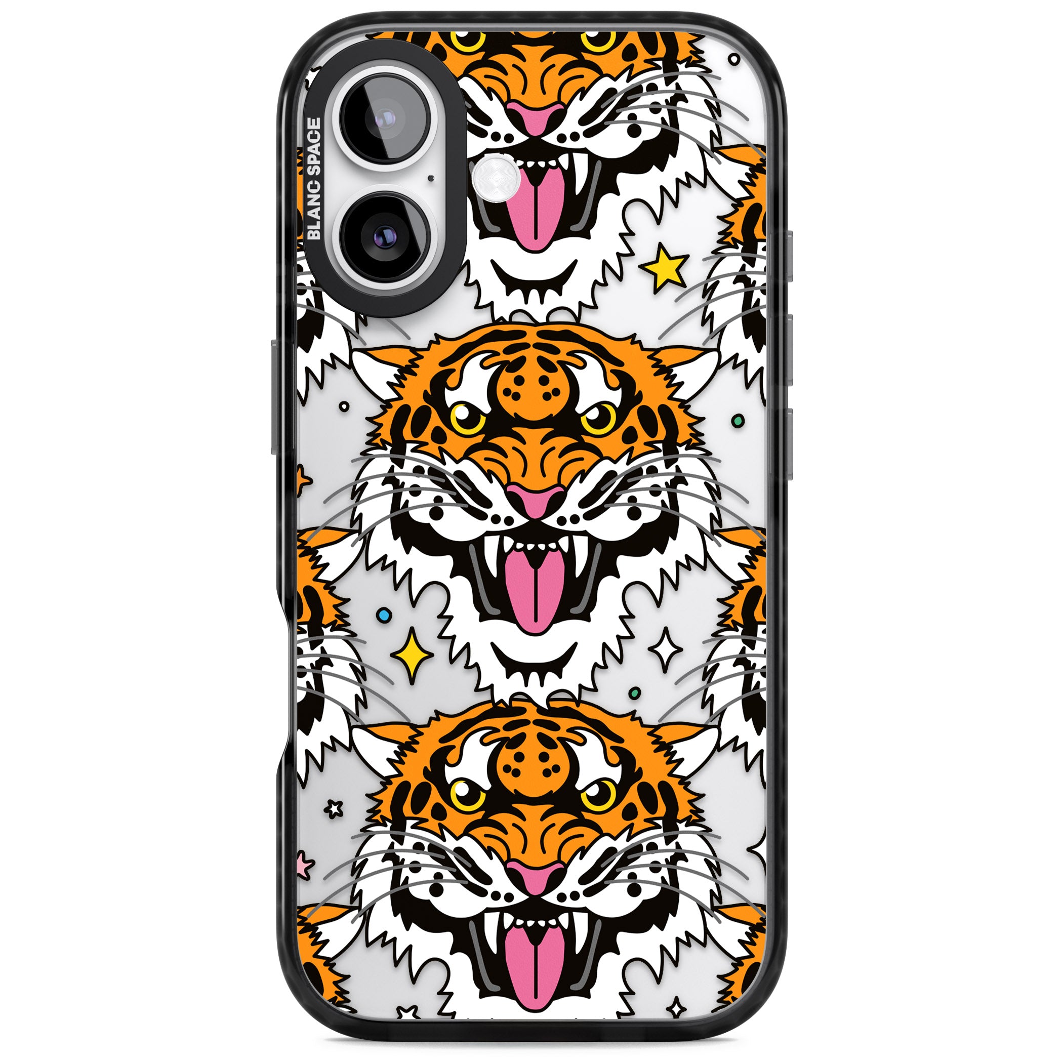 Fierce Jungle Tigers iPhone 17 Impact Black Phone Case