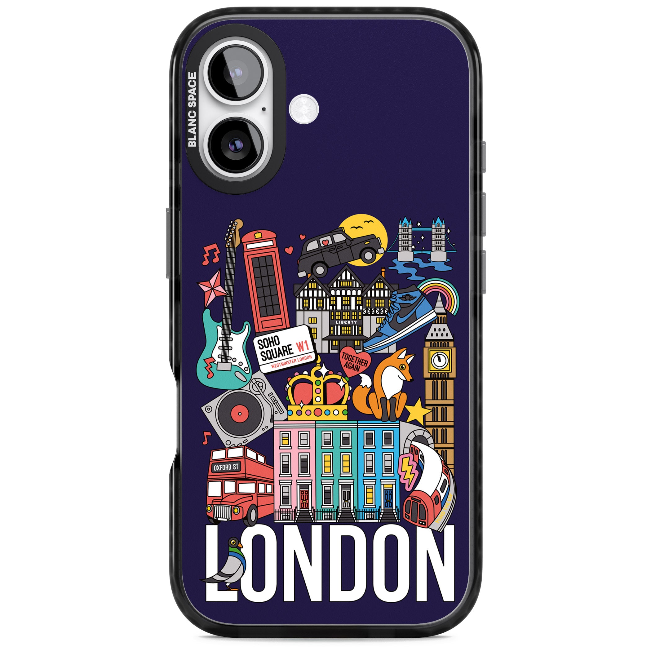 London Calling iPhone 17 Impact Black Phone Case