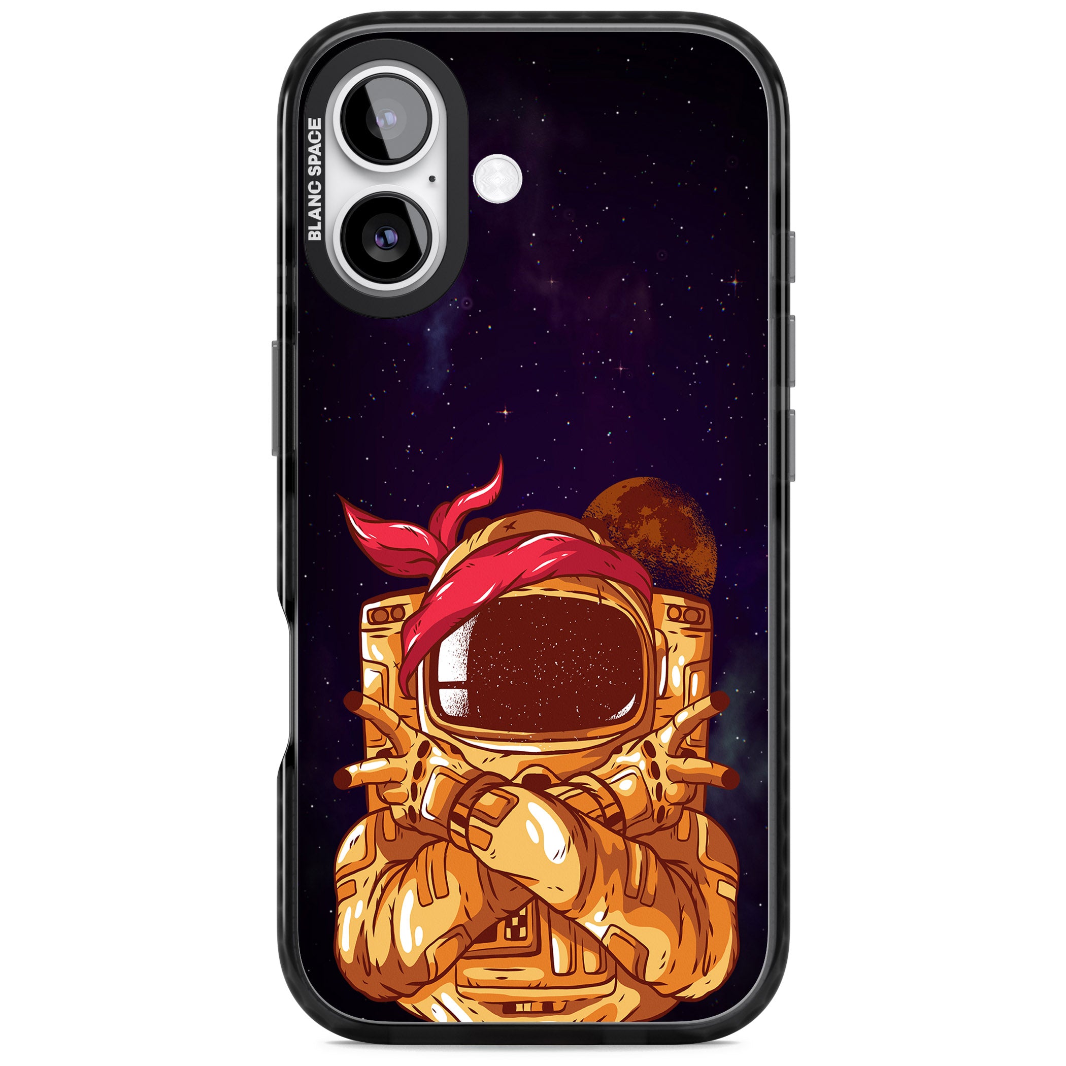 Space Gangster iPhone 17 Impact Black Phone Case