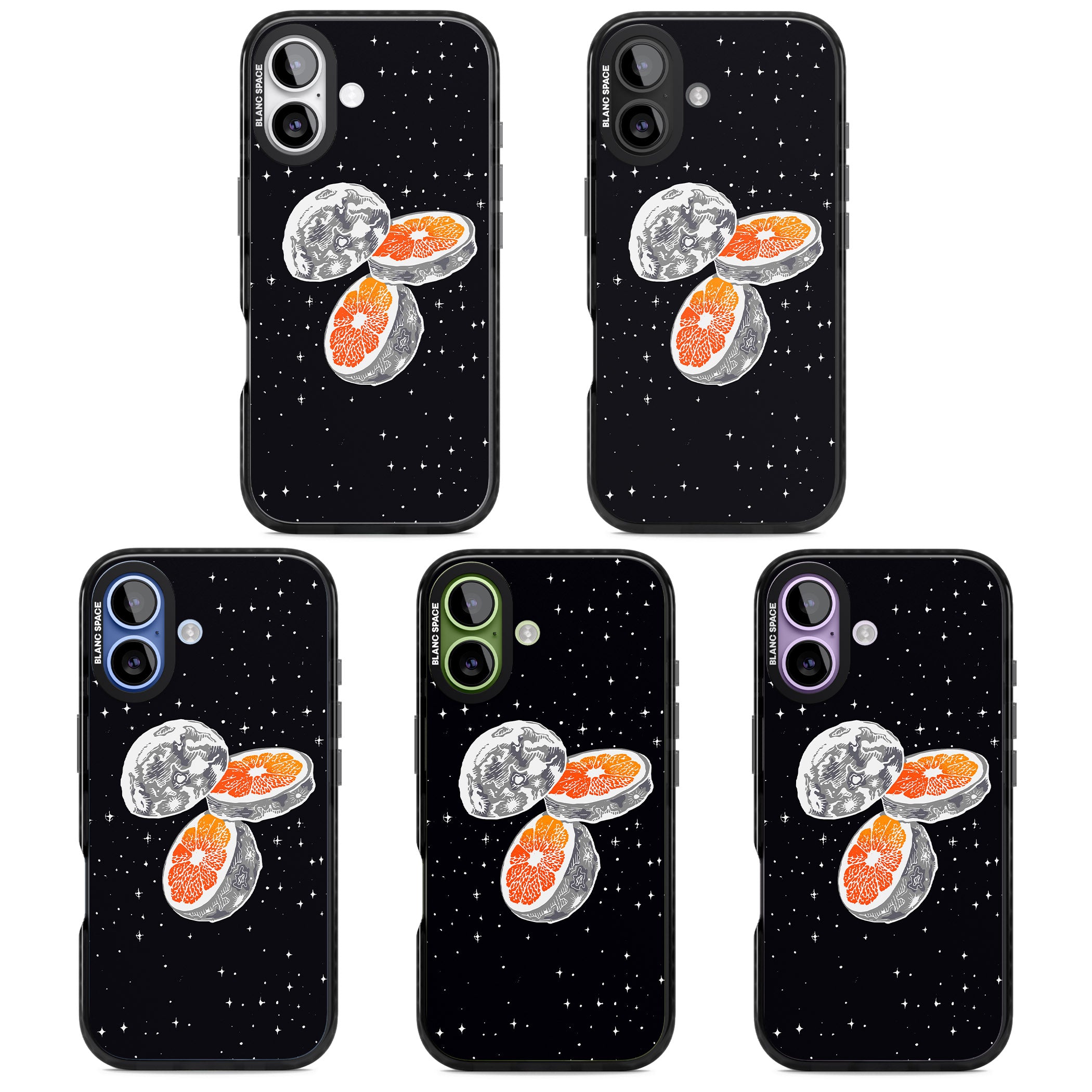 Blood Orange Moon iPhone 17 Impact Black Phone Case APT Impact Protection
