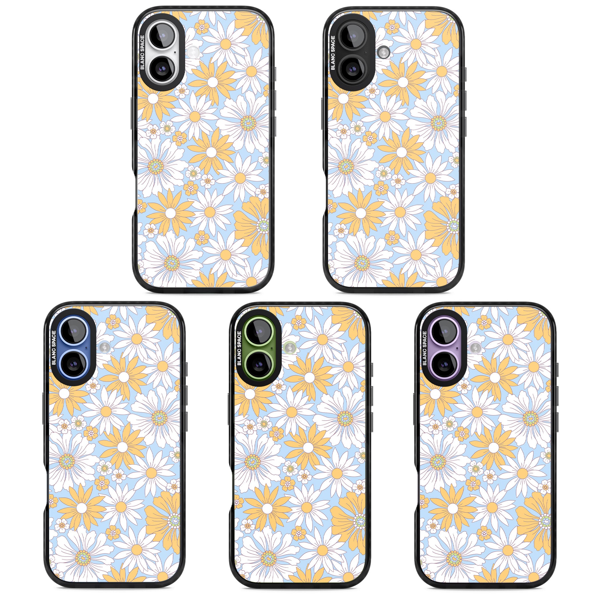 Summers Day Flower Mix iPhone 17 Impact Black Phone Case APT Impact Protection