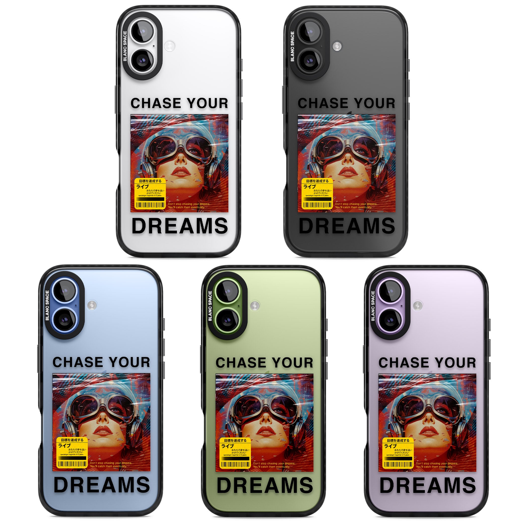 Chase Your Dreams iPhone 17 Impact Black Phone Case APT Impact Protection