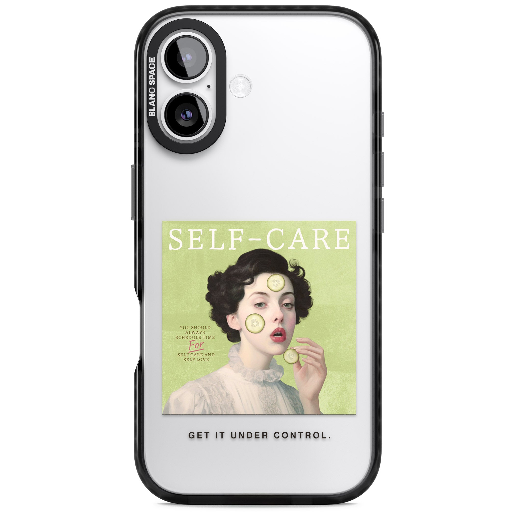 Self Care iPhone 17 Impact Black Phone Case