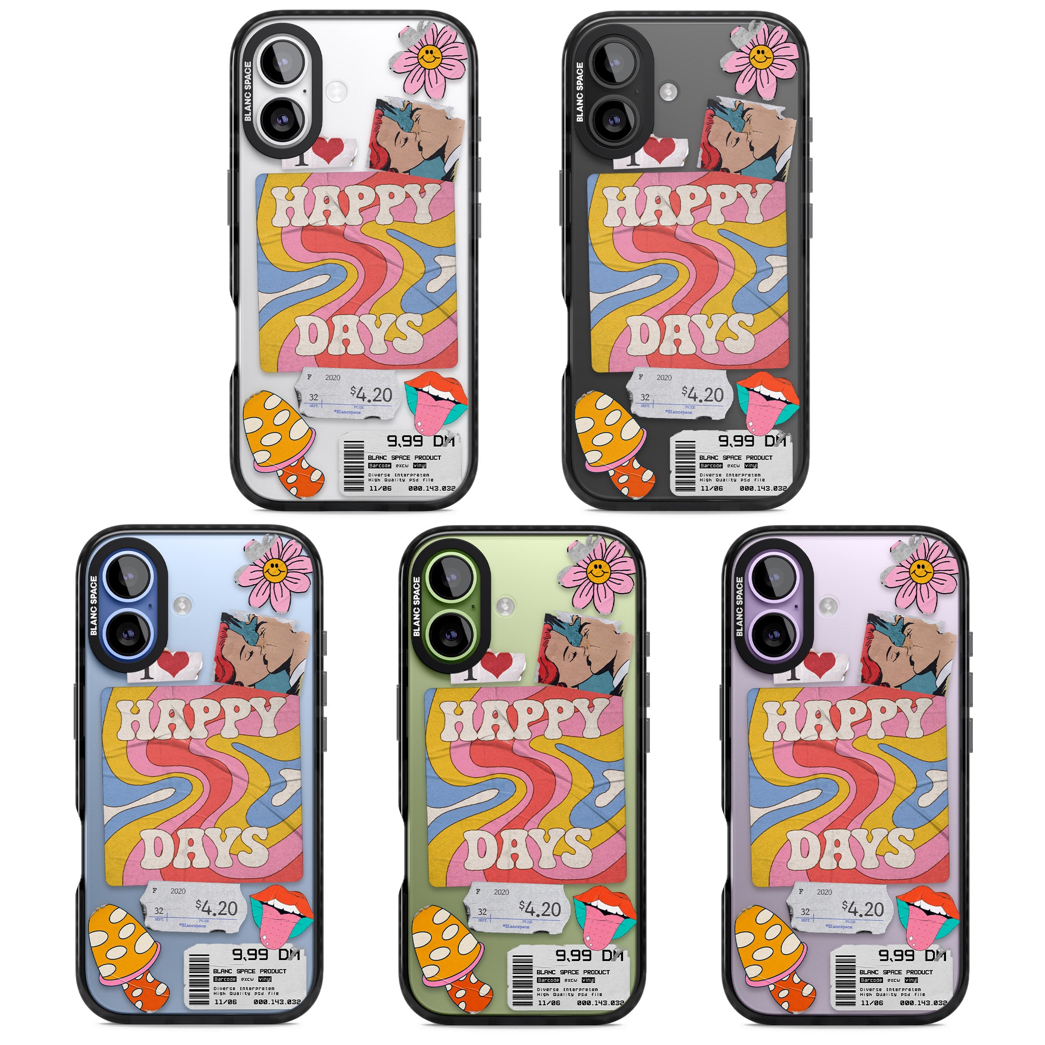 Groovy Trip iPhone 17 Impact Black Phone Case APT Impact Protection