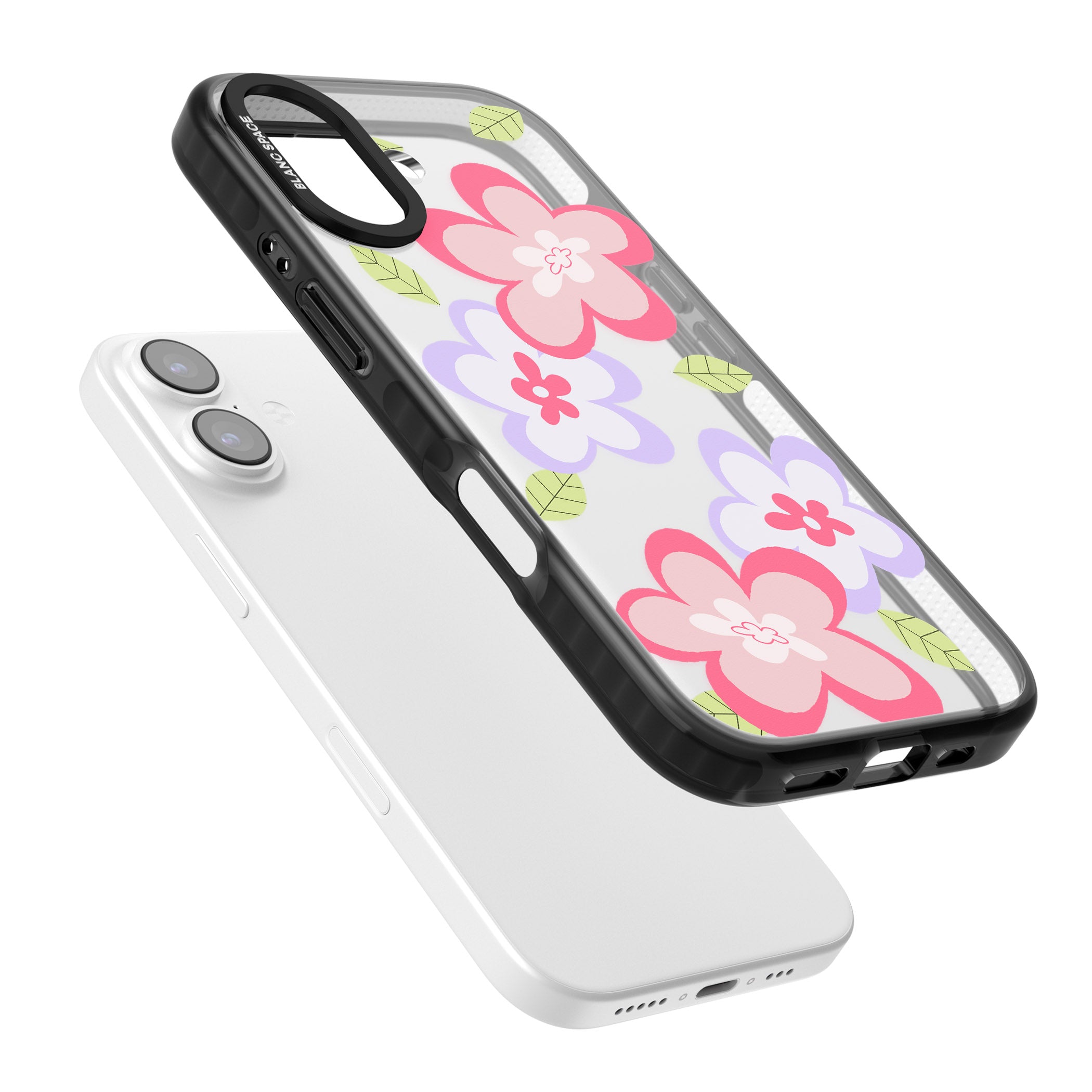 Funky Flowers iPhone 17 Impact Black Phone Case Colours