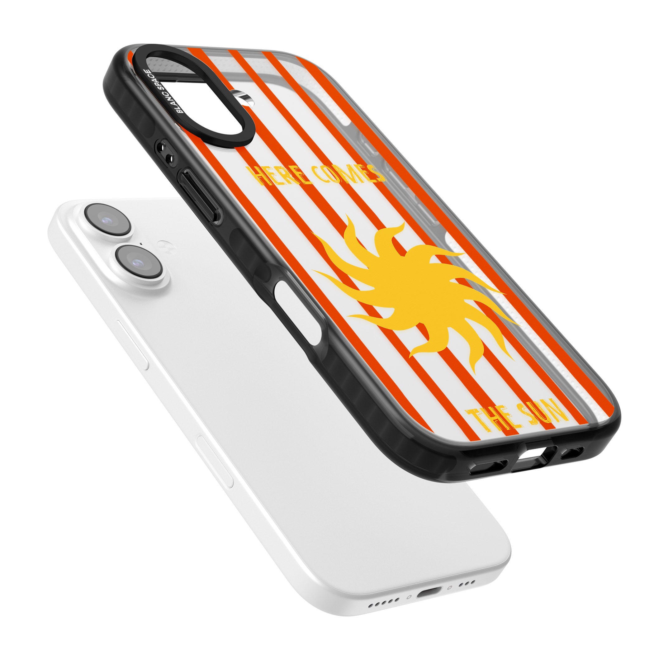 Here Comes The Sun iPhone 17 Impact Black Phone Case Colours