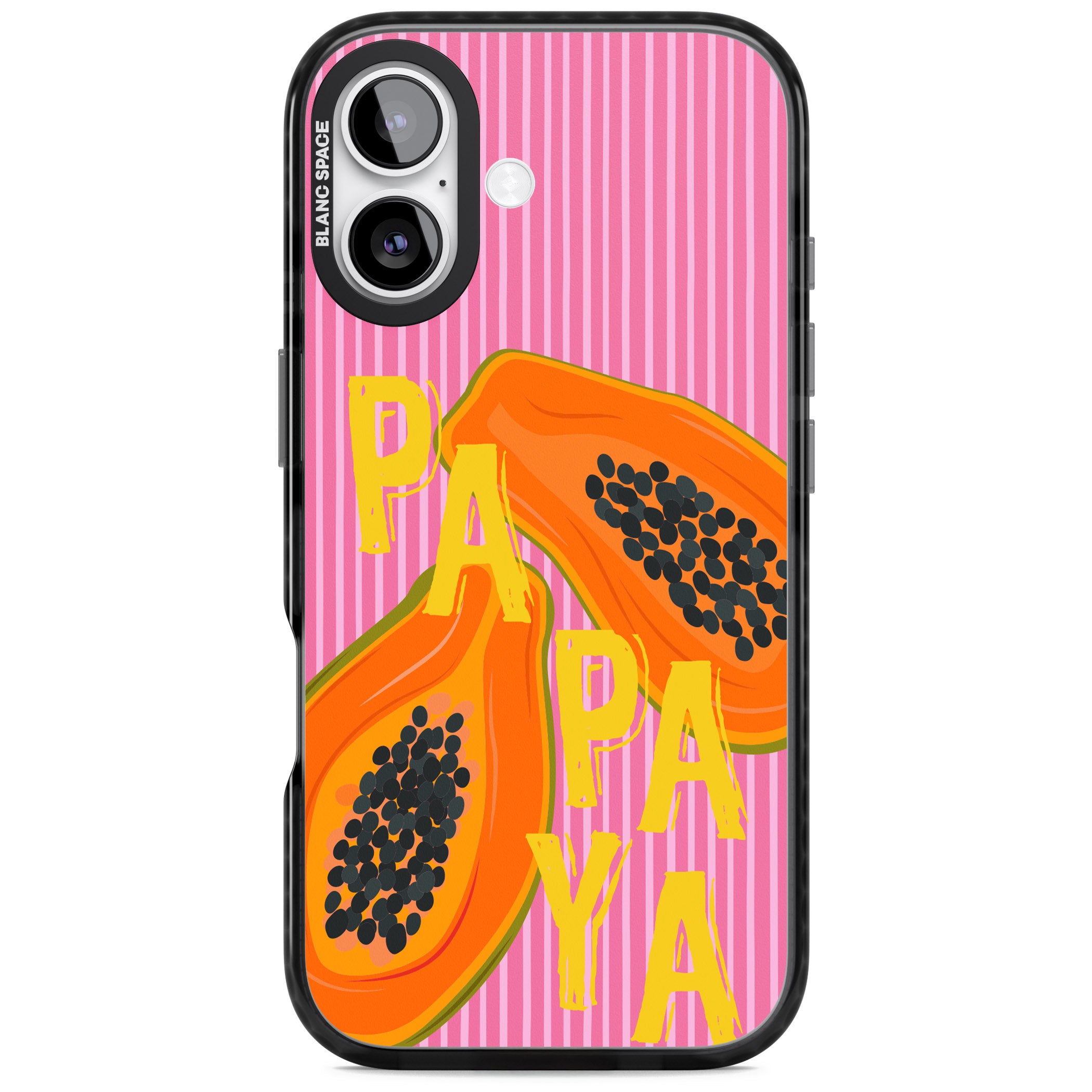 Papaya iPhone 17 Impact Black Phone Case