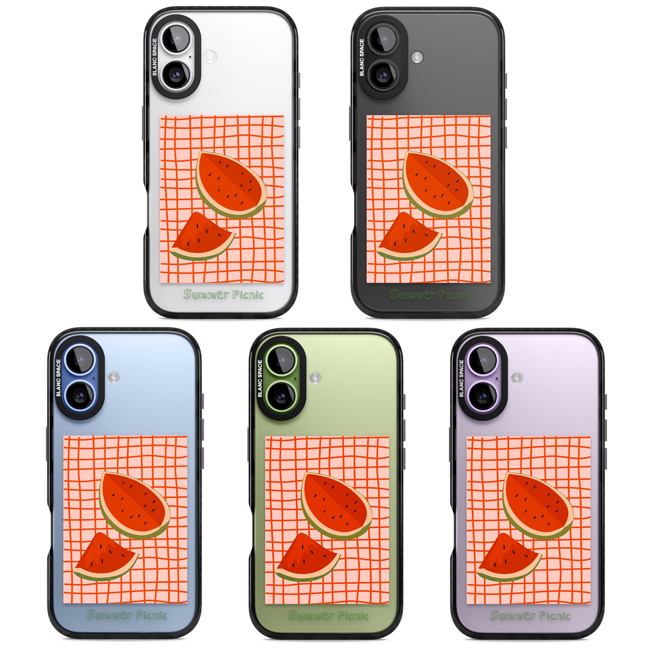 Summer Picnic iPhone 17 Impact Black Phone Case APT Impact Protection