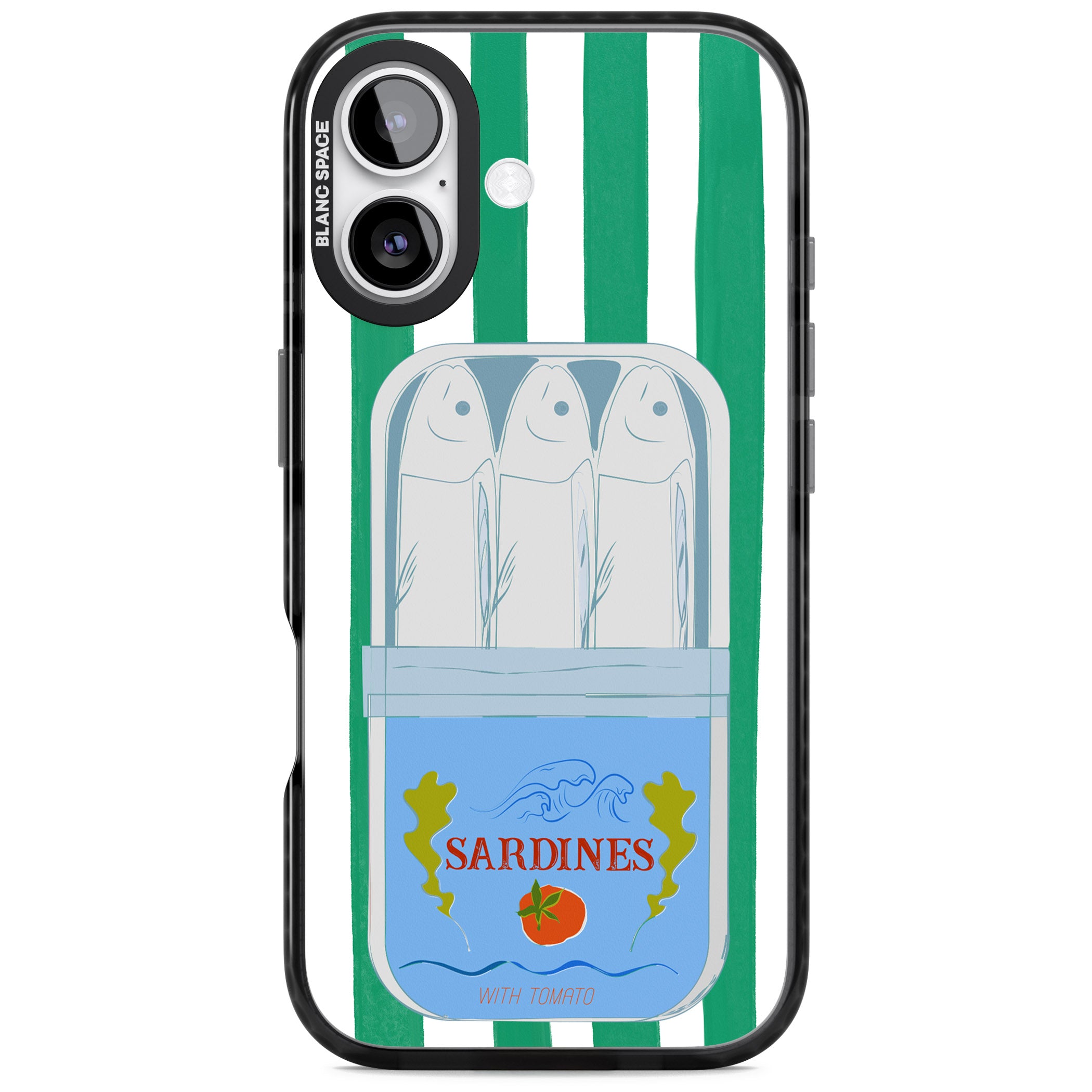 Italian Coastal Sardines iPhone 17 Impact Black Phone Case
