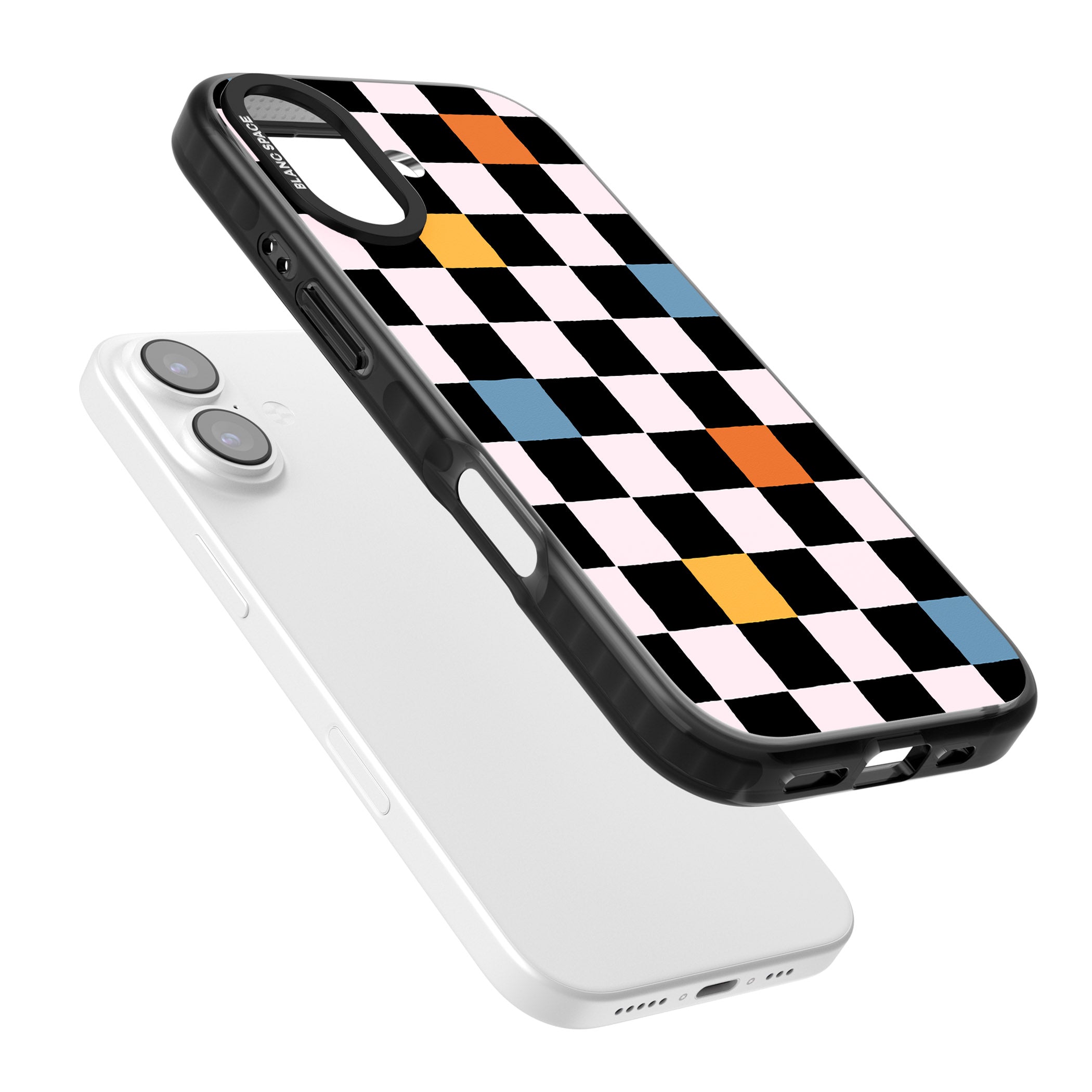 Vibrant Retro Checkered iPhone 17 Impact Black Phone Case Colours