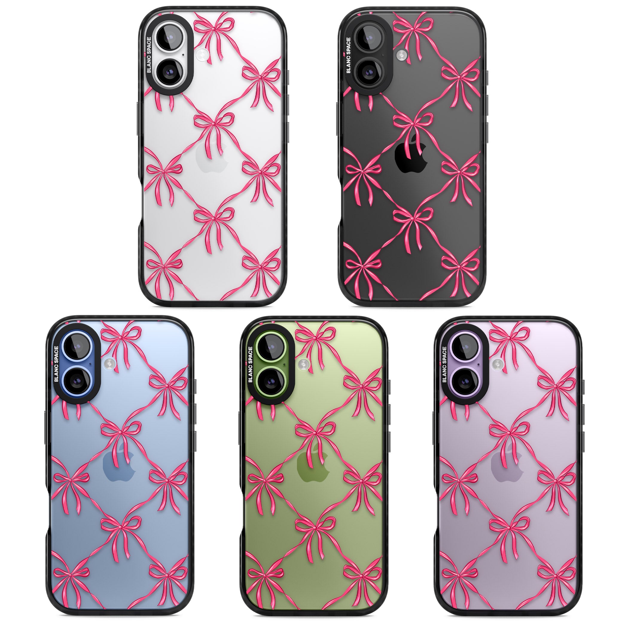 Bow Knots iPhone 17 Impact Black Phone Case APT Impact Protection