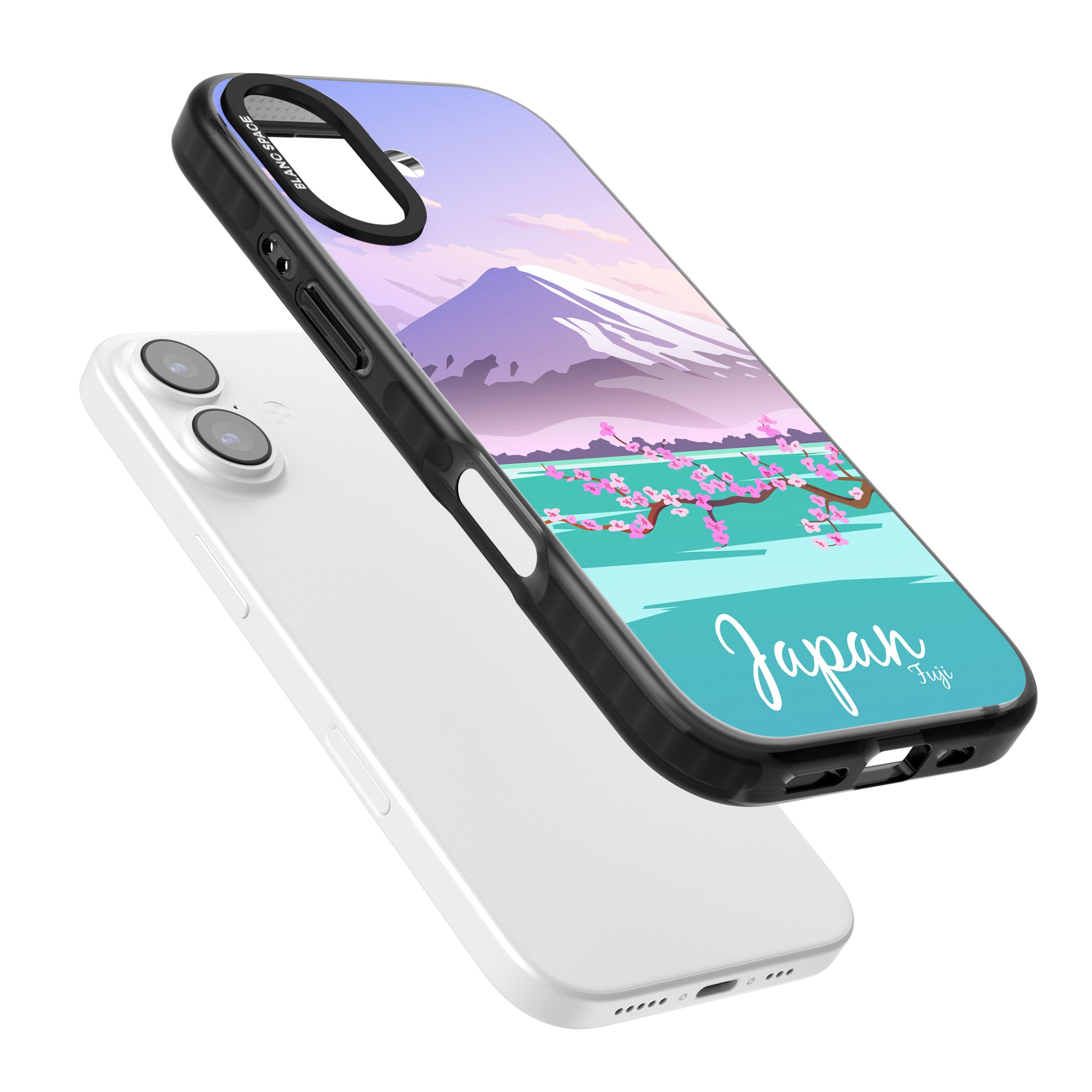 Vintage Travel Poster Japan iPhone 17 Impact Black Phone Case Colours