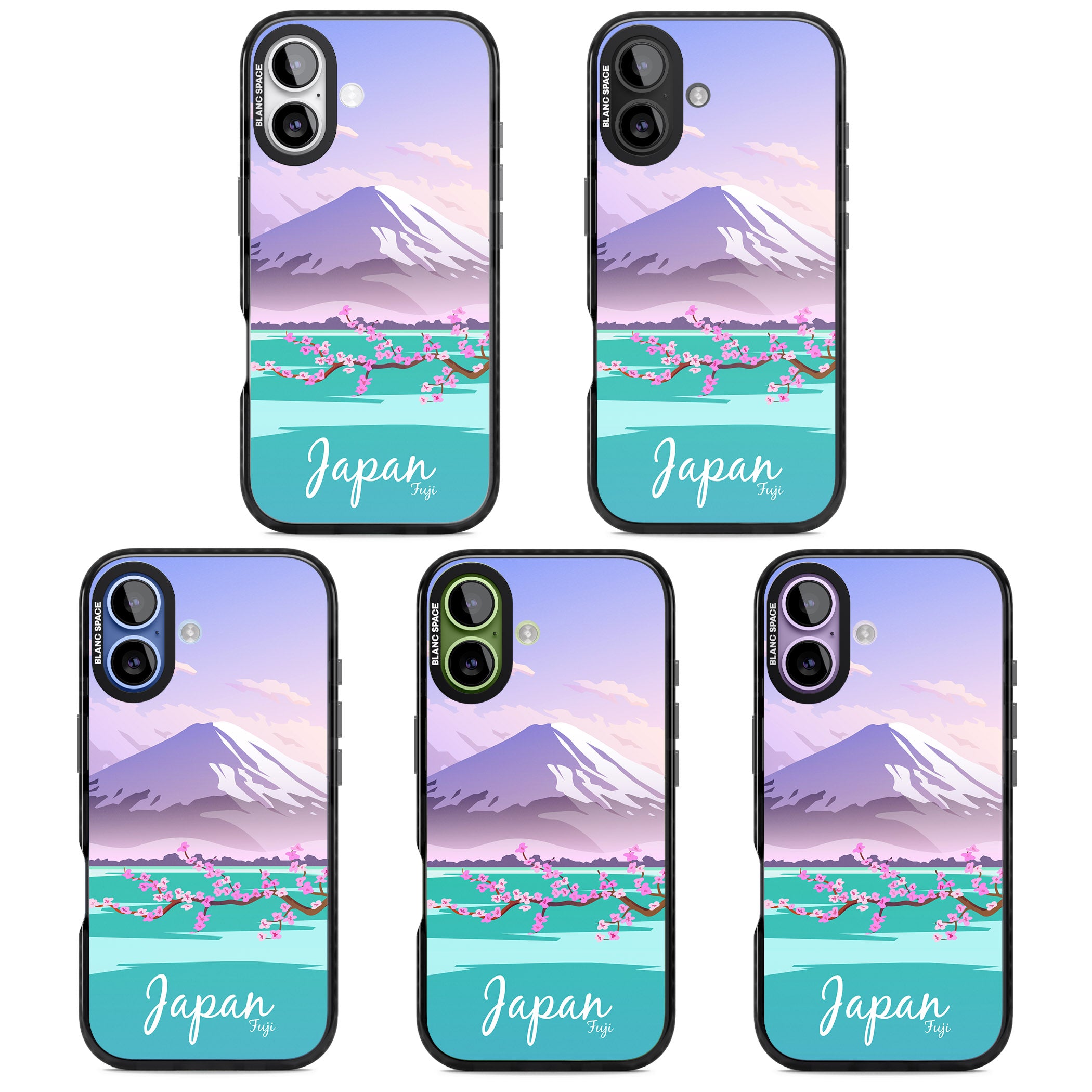 Vintage Travel Poster Japan iPhone 17 Impact Black Phone Case APT Impact Protection