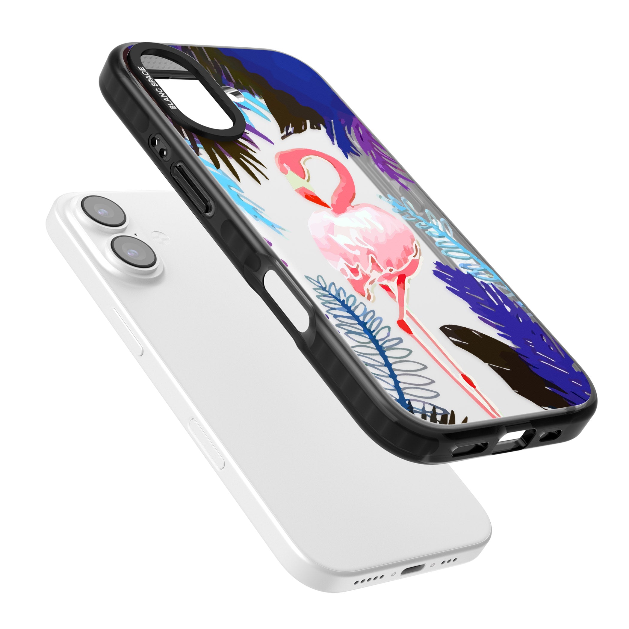 Tropical Flamingo iPhone 17 Impact Black Phone Case Colours