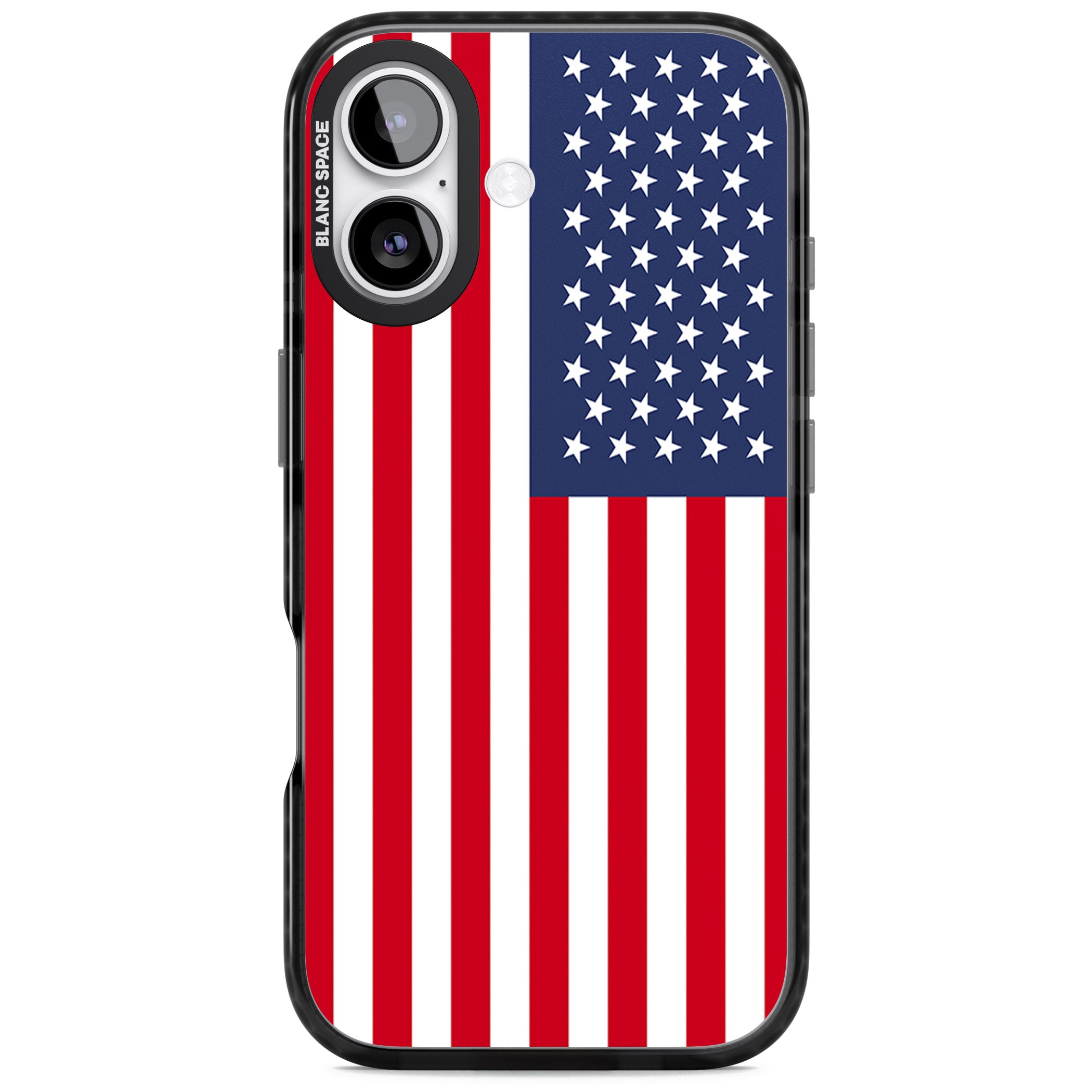 American Flag iPhone 17 Impact Black Phone Case