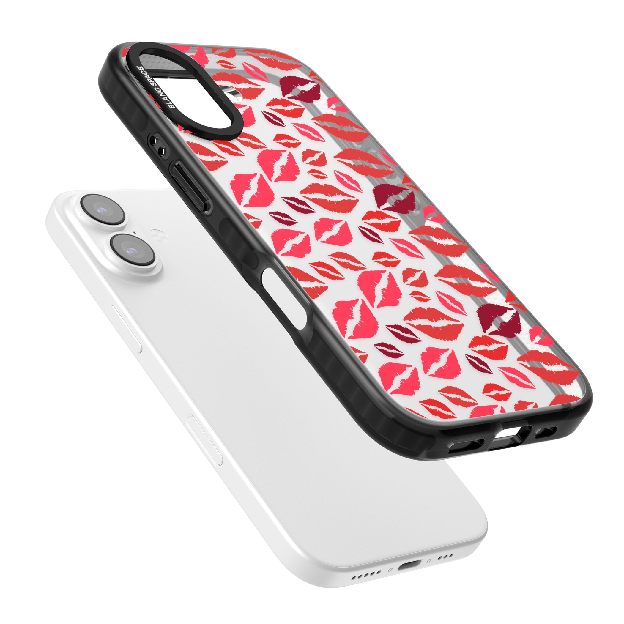 Lips Pattern iPhone 17 Impact Black Phone Case Colours